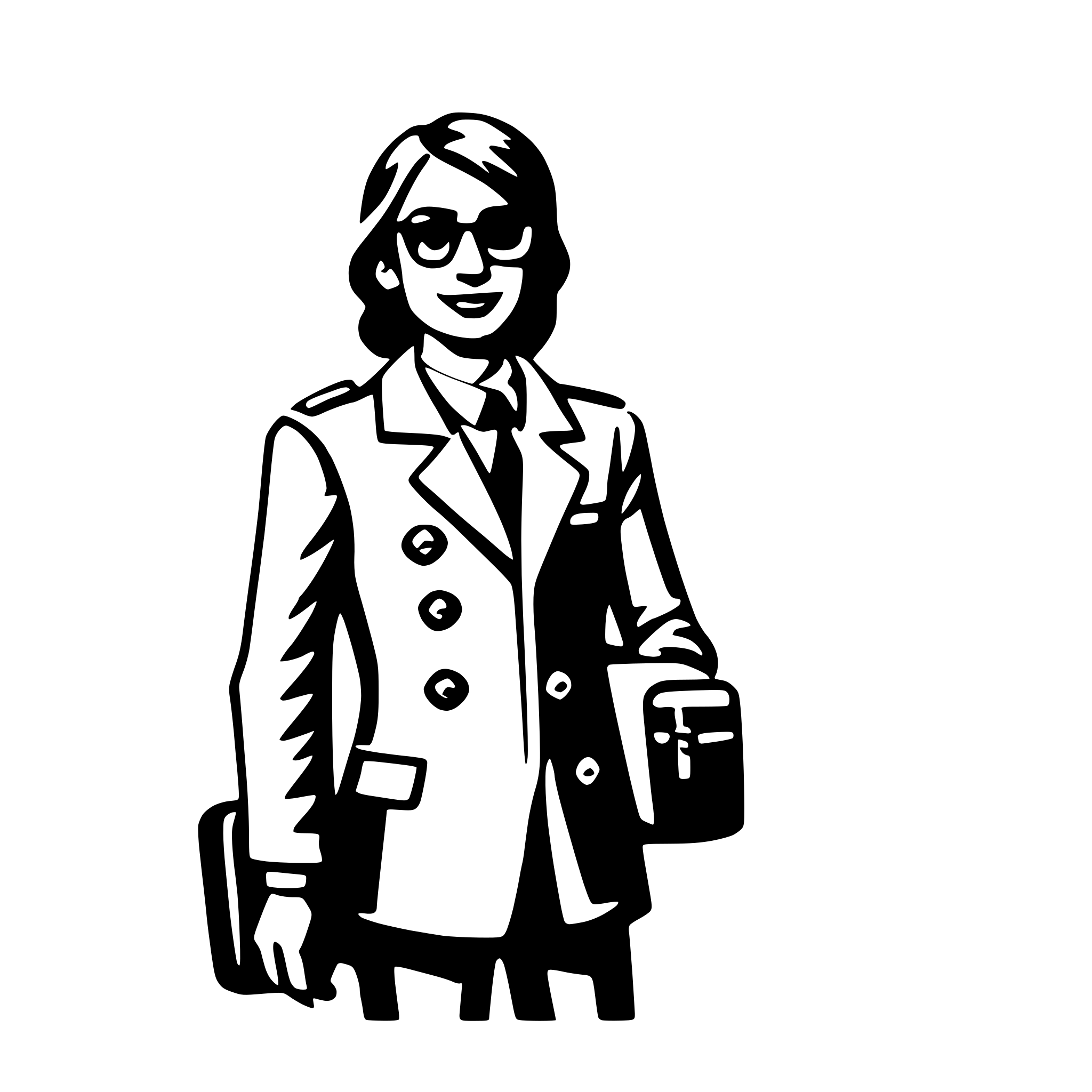 AI-generated SVG of a travel agent