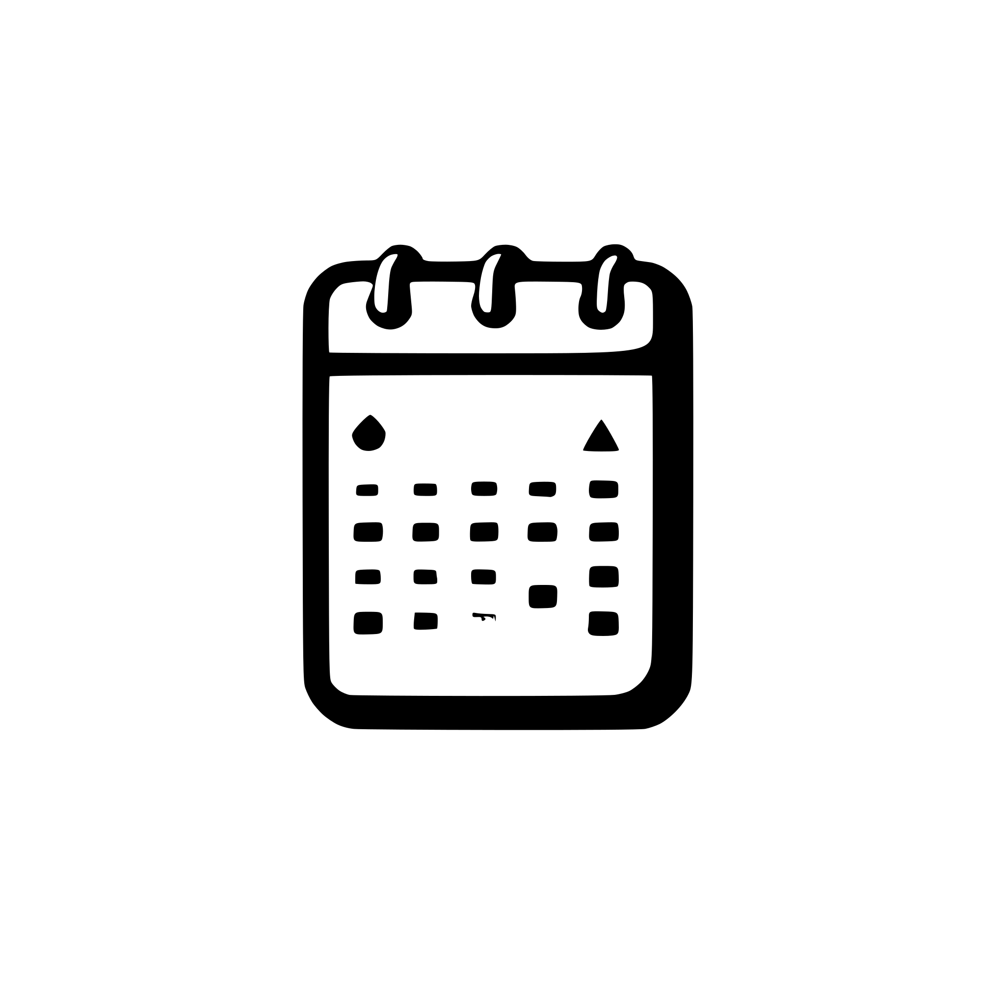 AI-generated SVG of a boooking app calendar  logo