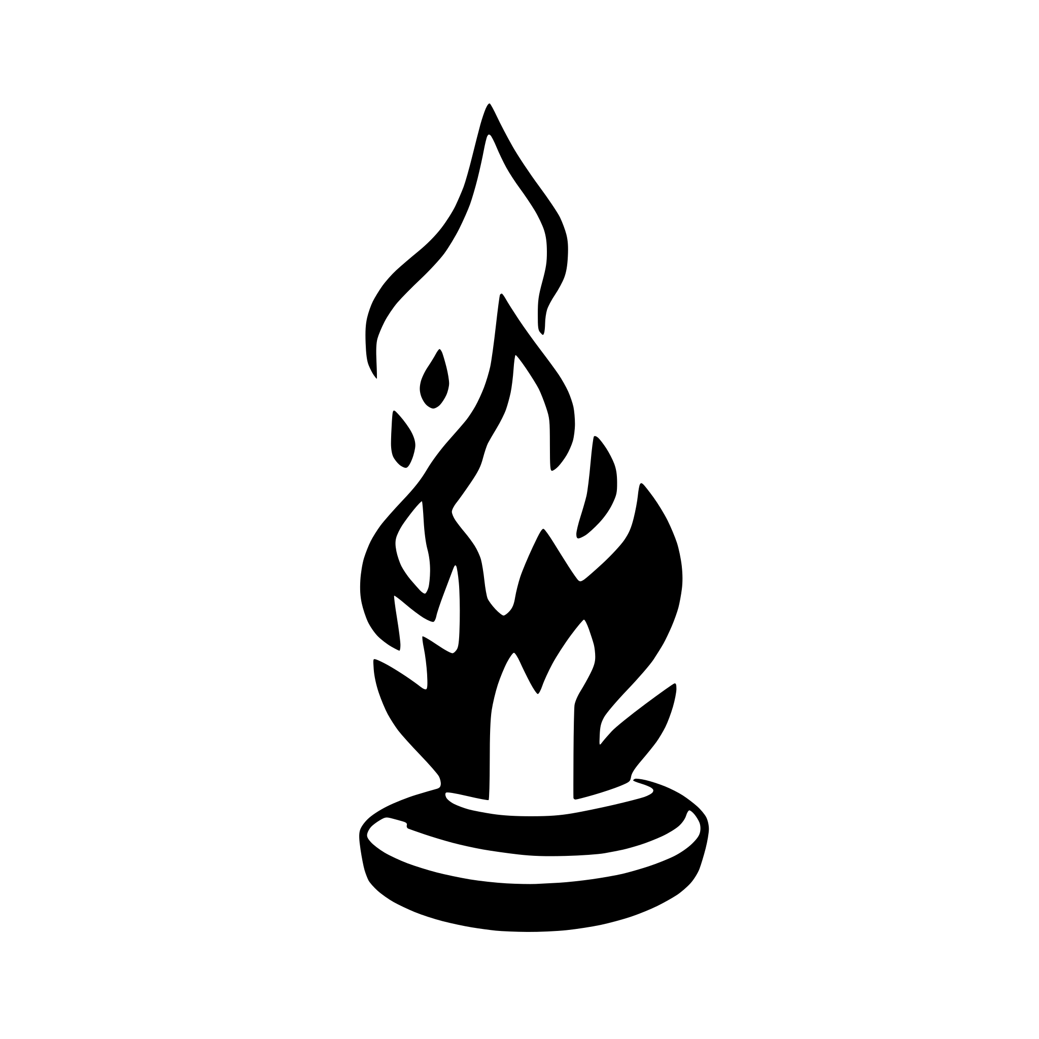 AI-generated SVG of a extinguished campfire