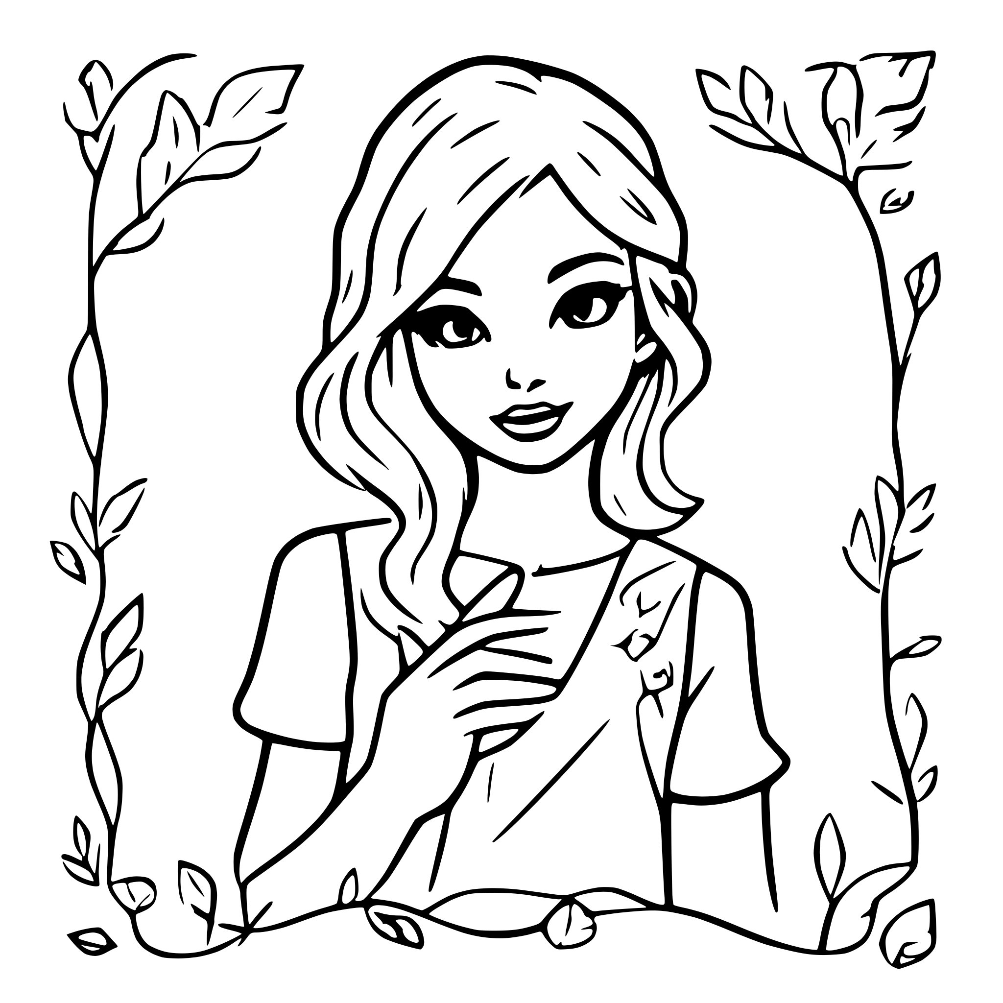 AI-generated SVG of a display the name Klara in script font with a scroll frame