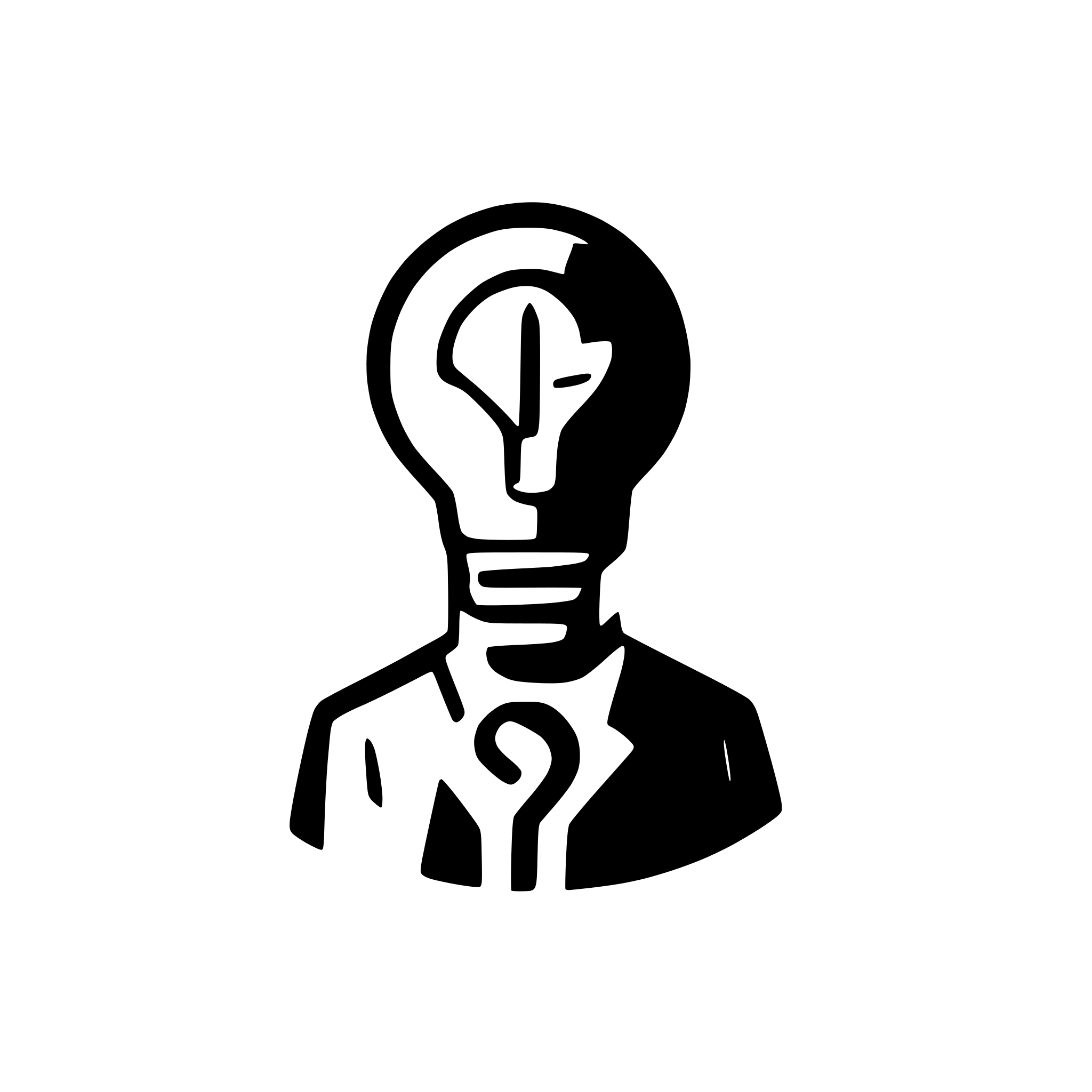 AI-generated SVG of a person with light bulb over head