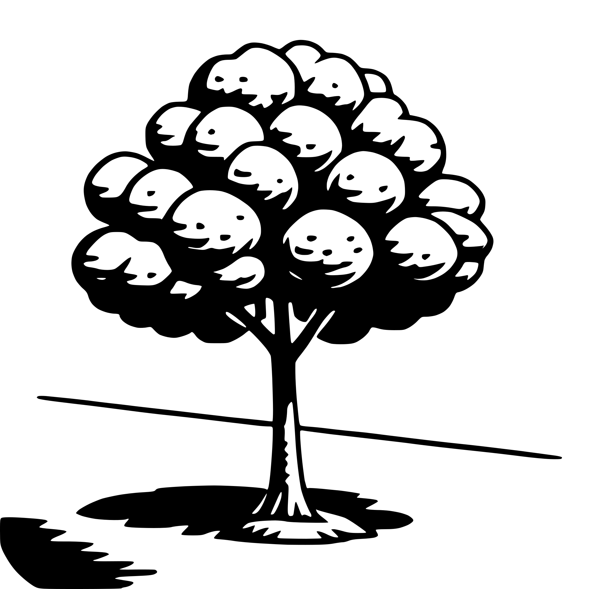 AI-generated SVG of a orange tree
