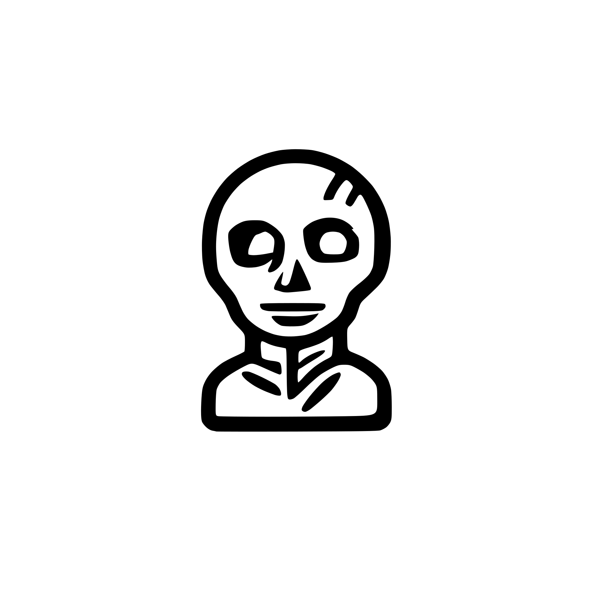 AI-generated SVG of a Bone icon outline