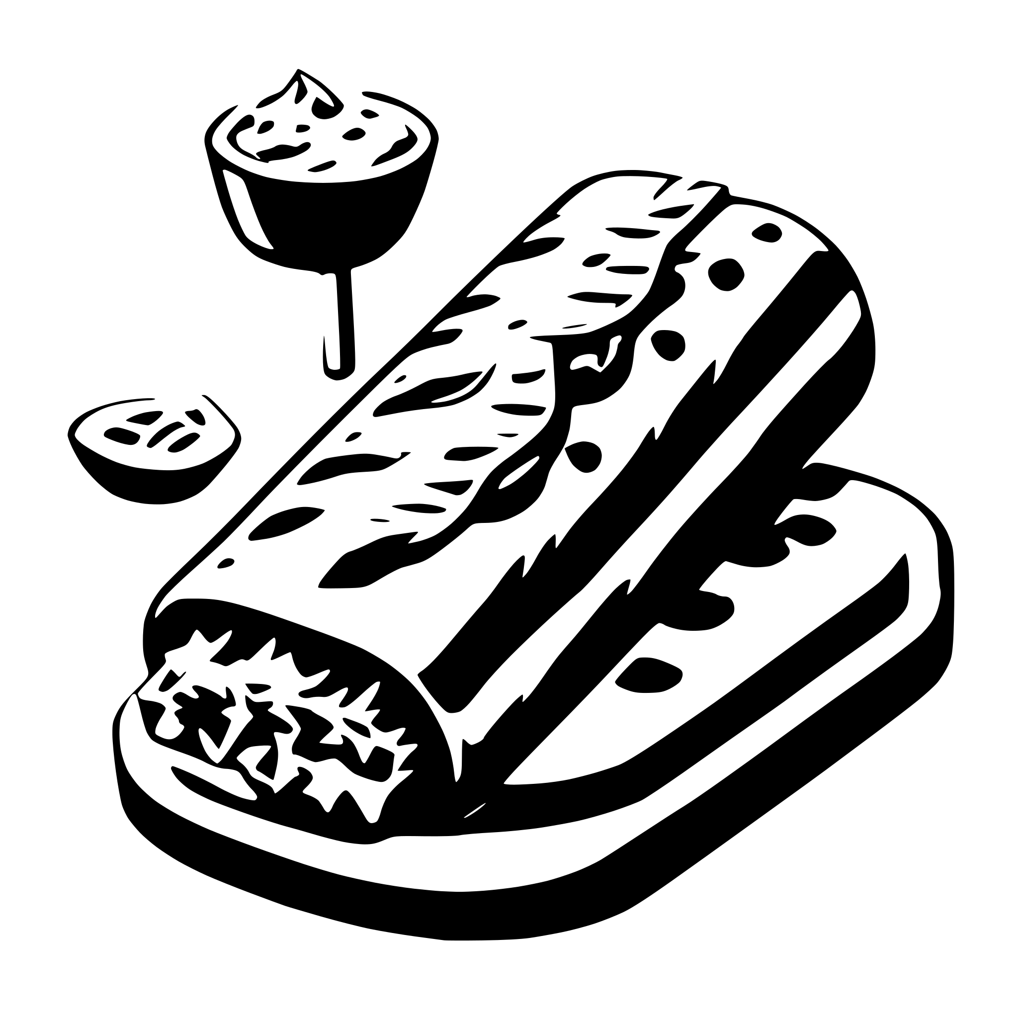 AI-generated SVG of 'kebab roll'