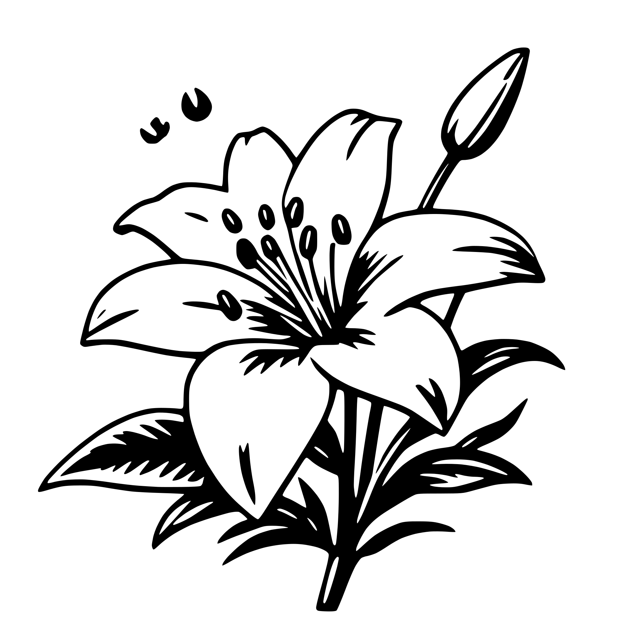 AI-generated SVG of 'lily'
