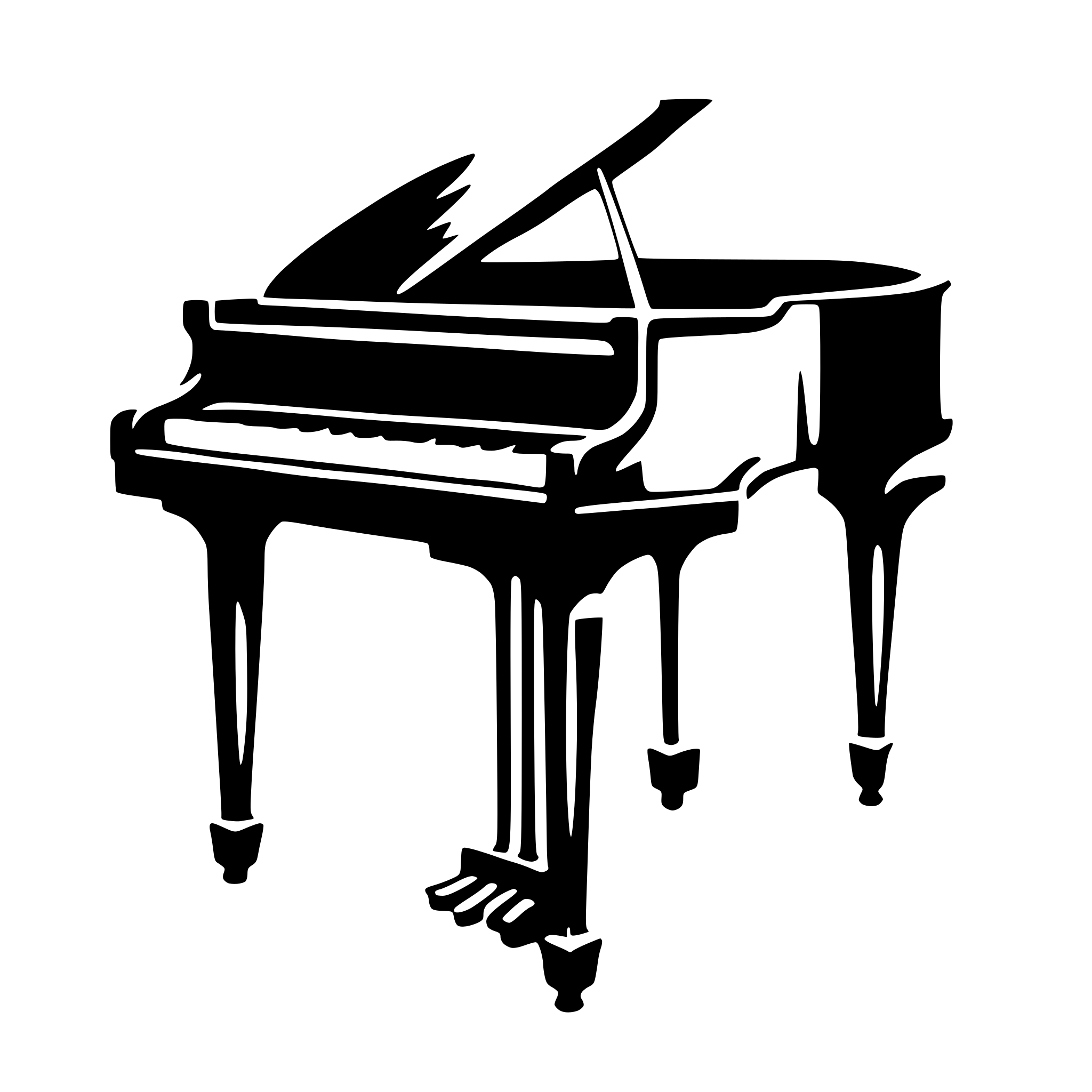 AI-generated SVG of a piano