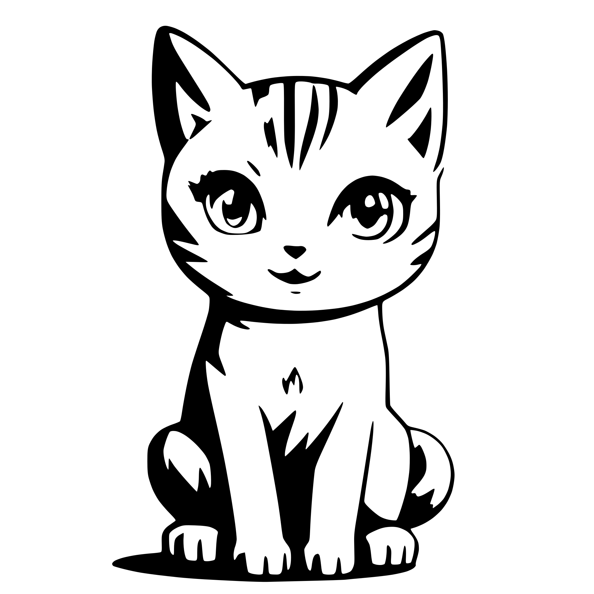 AI-generated SVG of a Cat