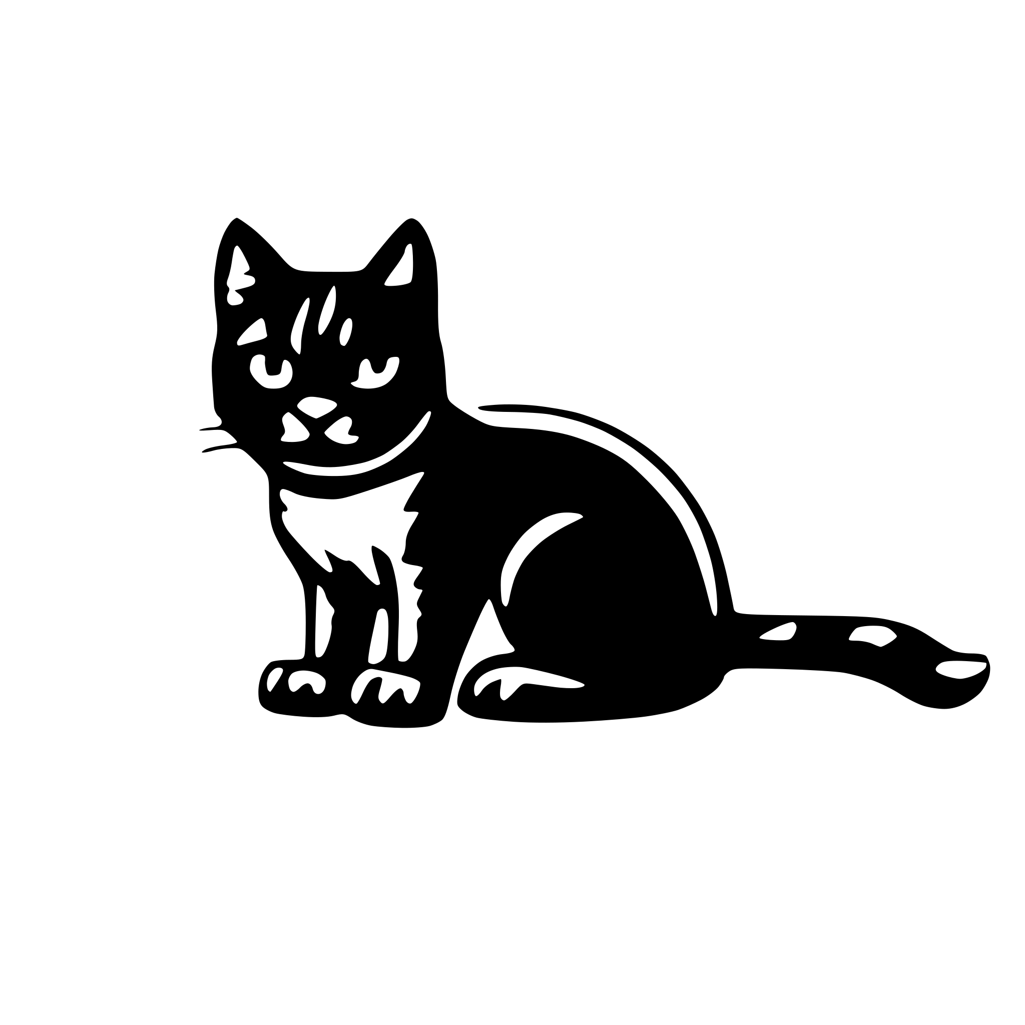 AI-generated SVG of a cat without brain