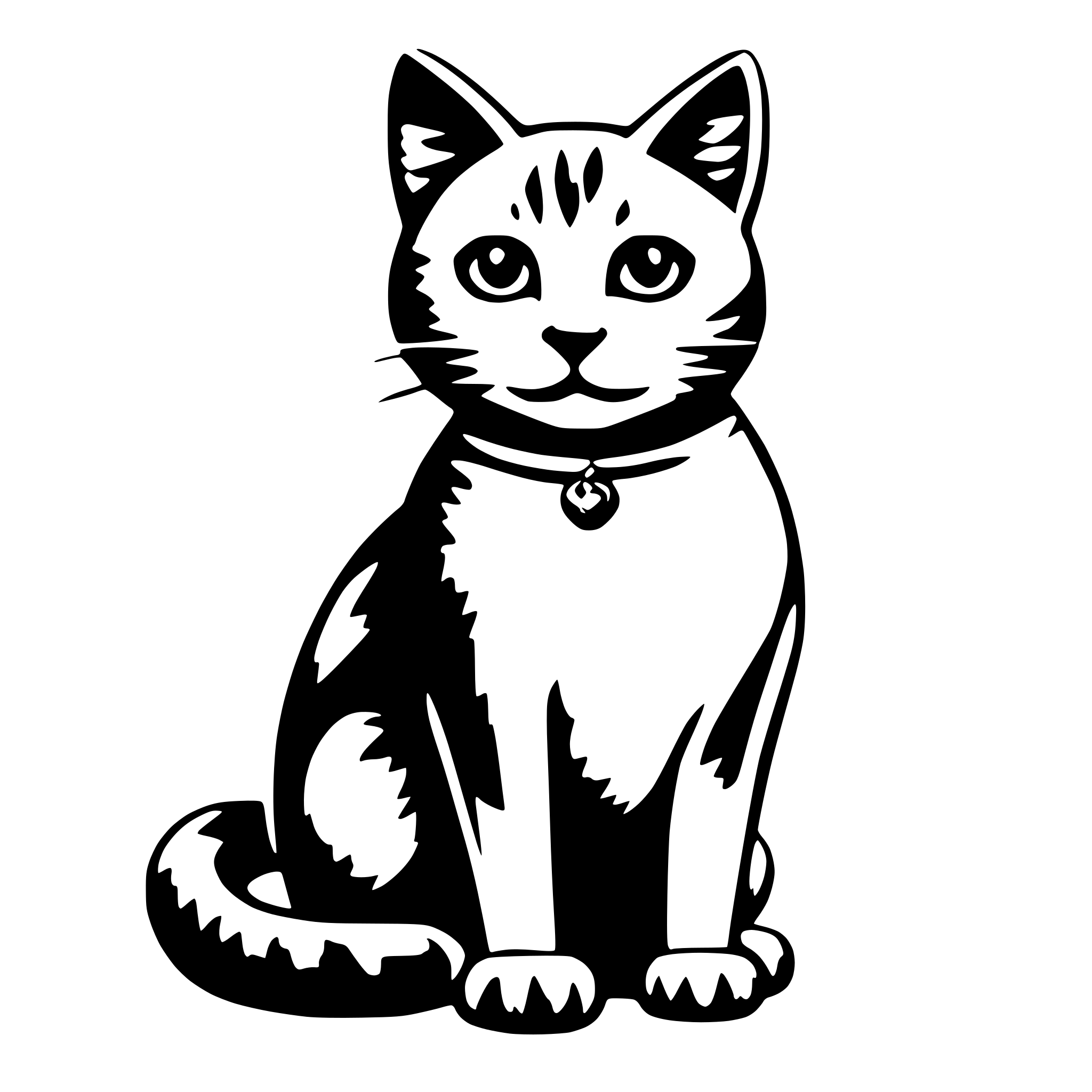 AI-generated SVG of a a cat