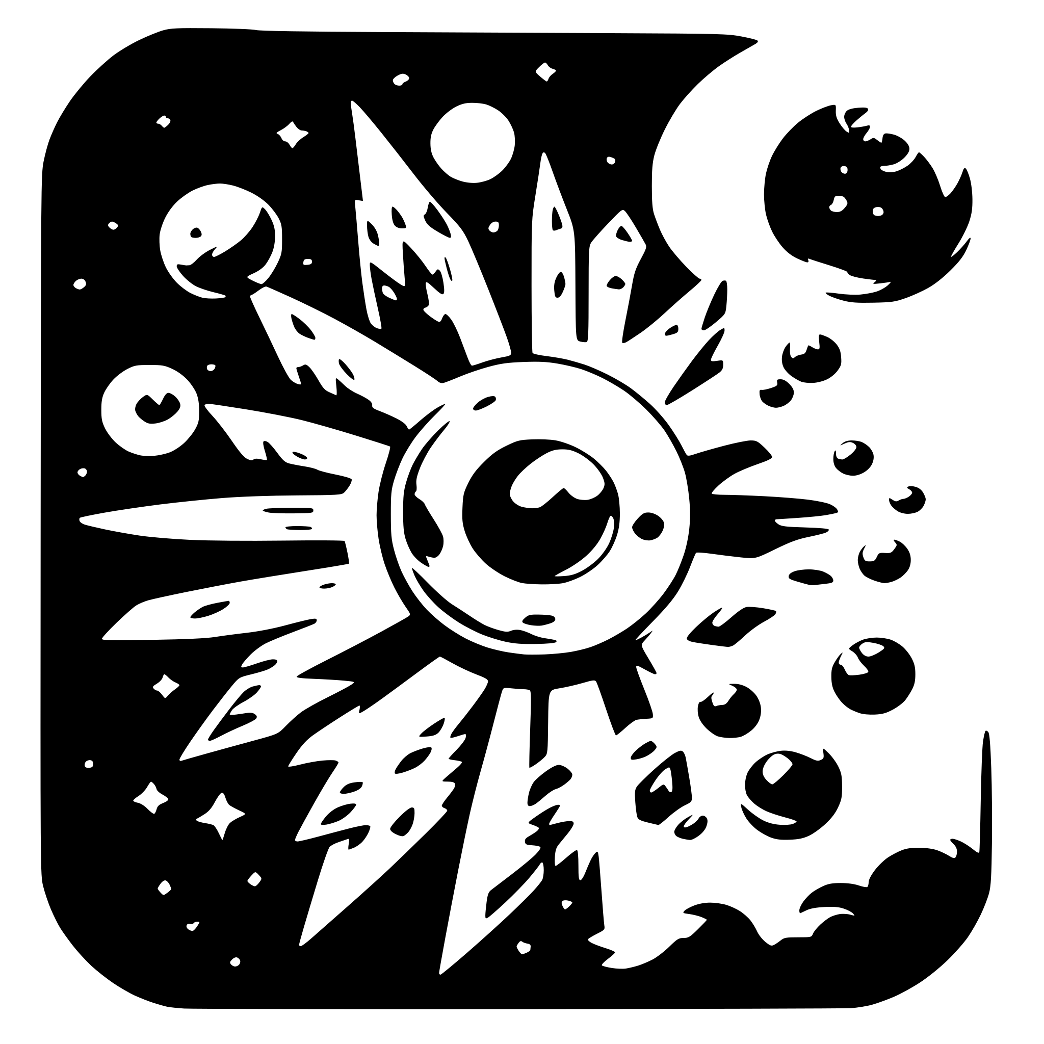 AI-generated SVG of 'cosmic'