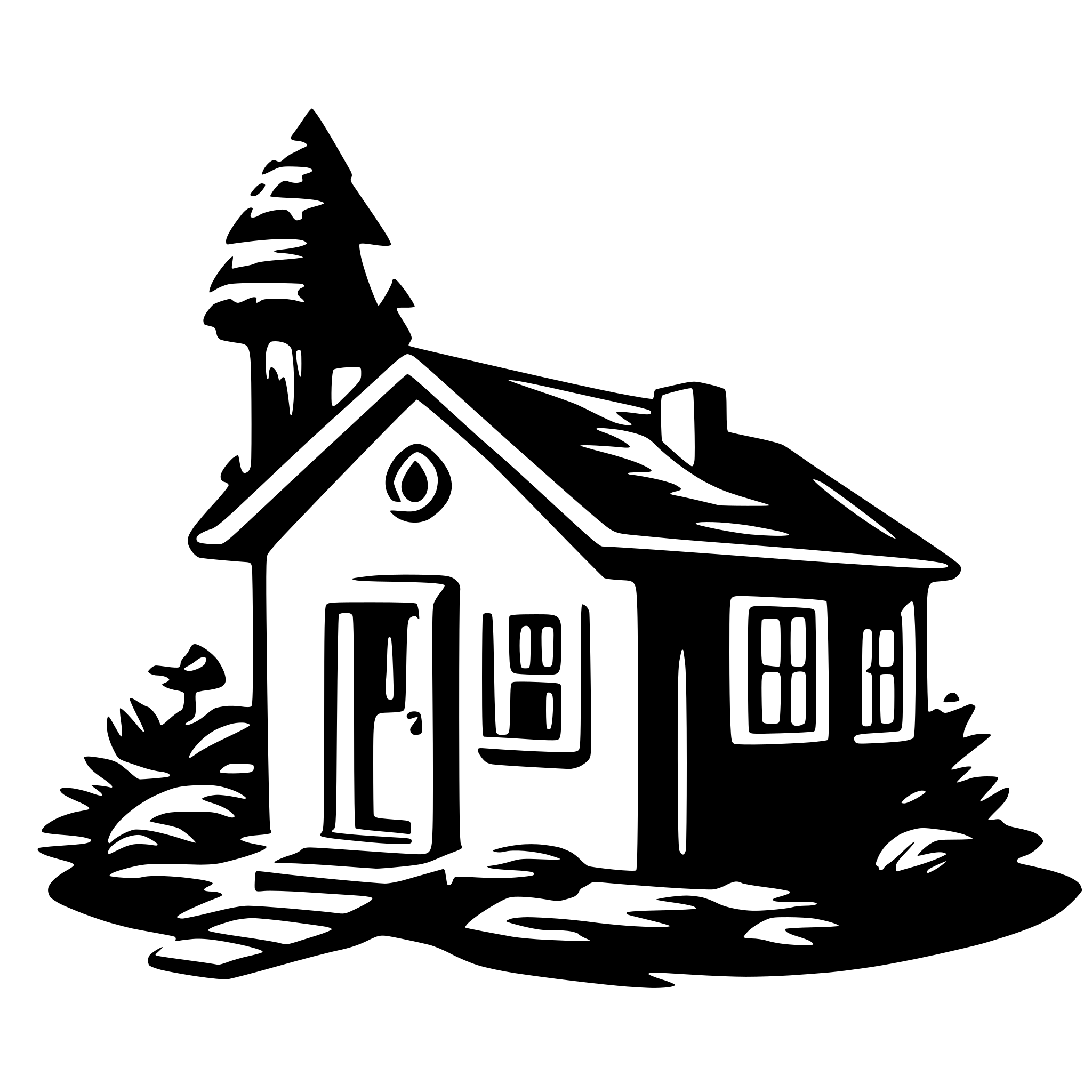 AI-generated SVG of a Home