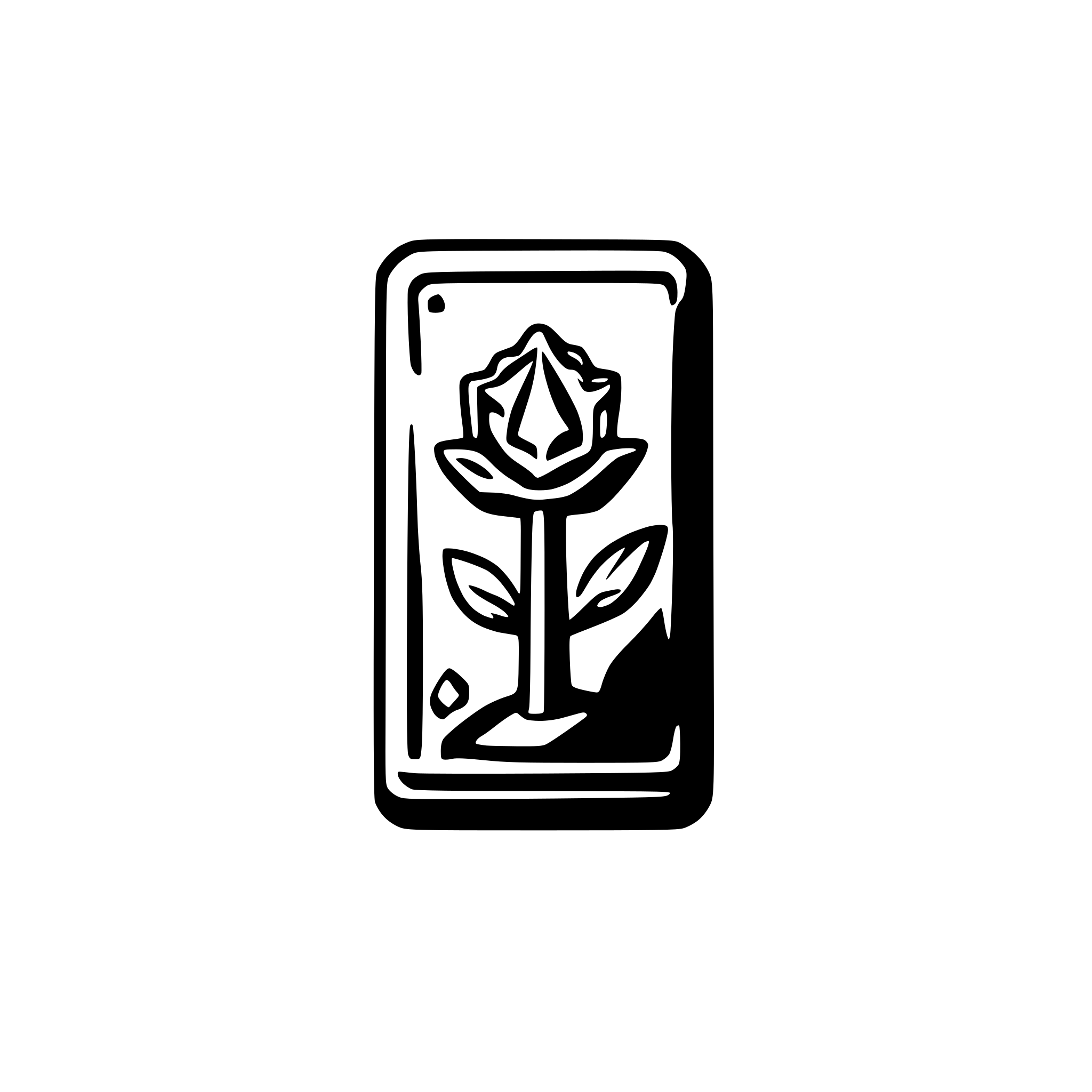 AI-generated SVG of a tarot card icon simple