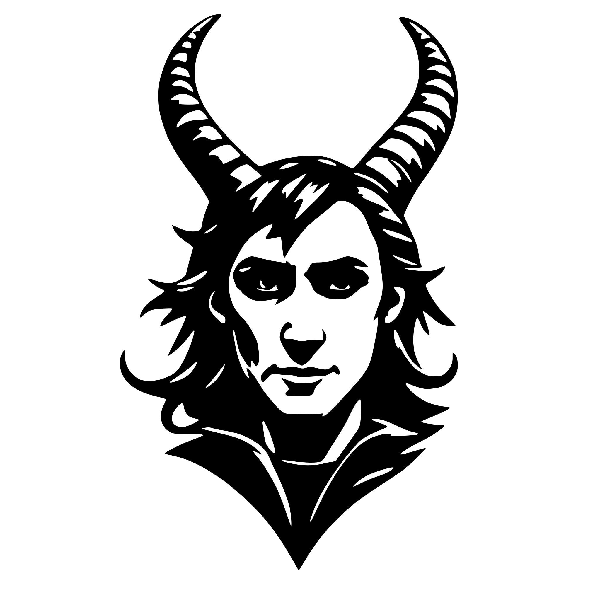AI-generated SVG of 'loki's horns'