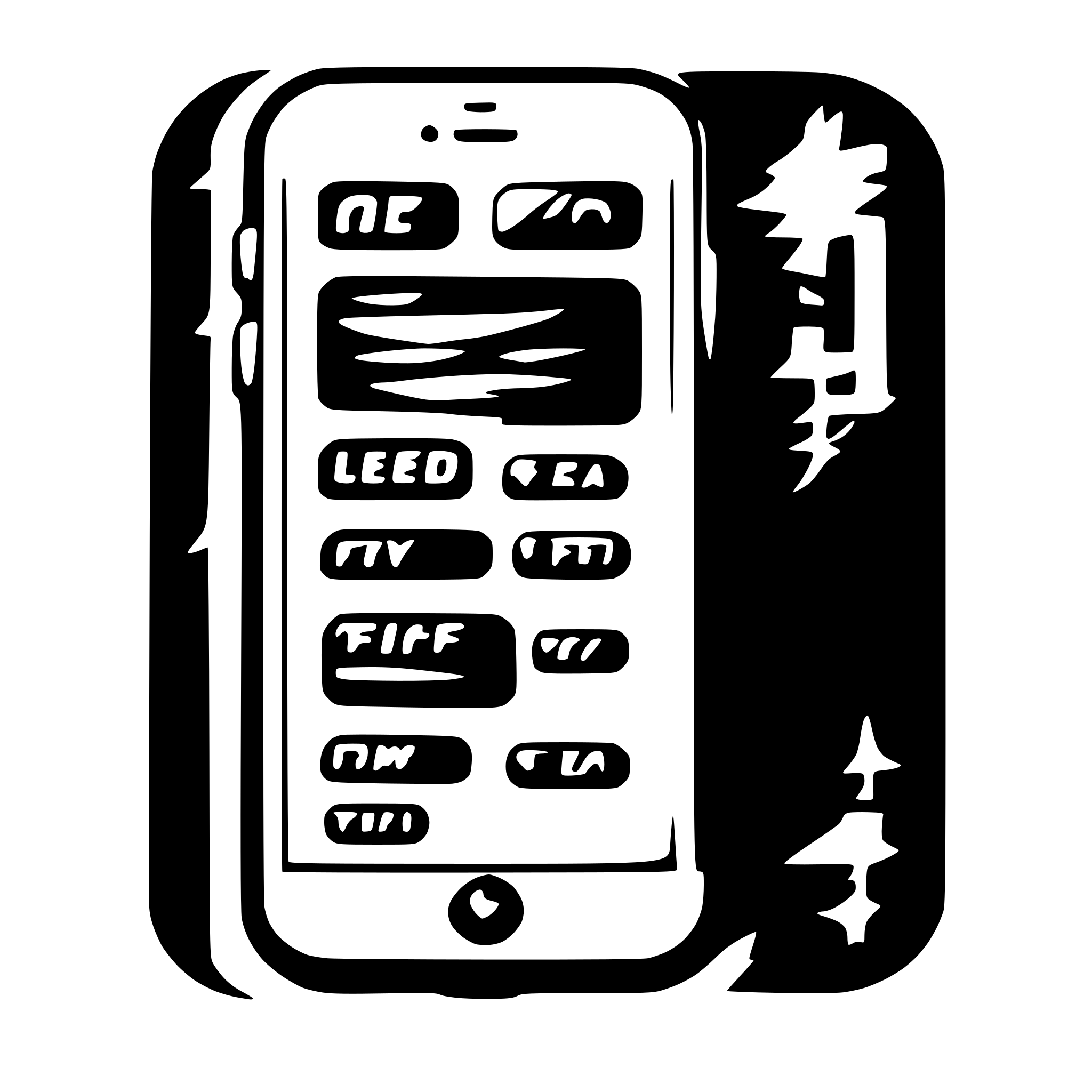 AI-generated SVG of a iphone screen multi tabbed view