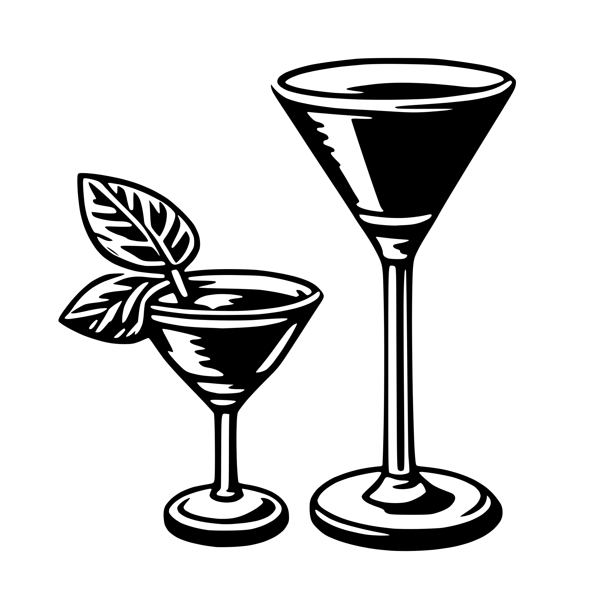 AI-generated SVG of a martini glass