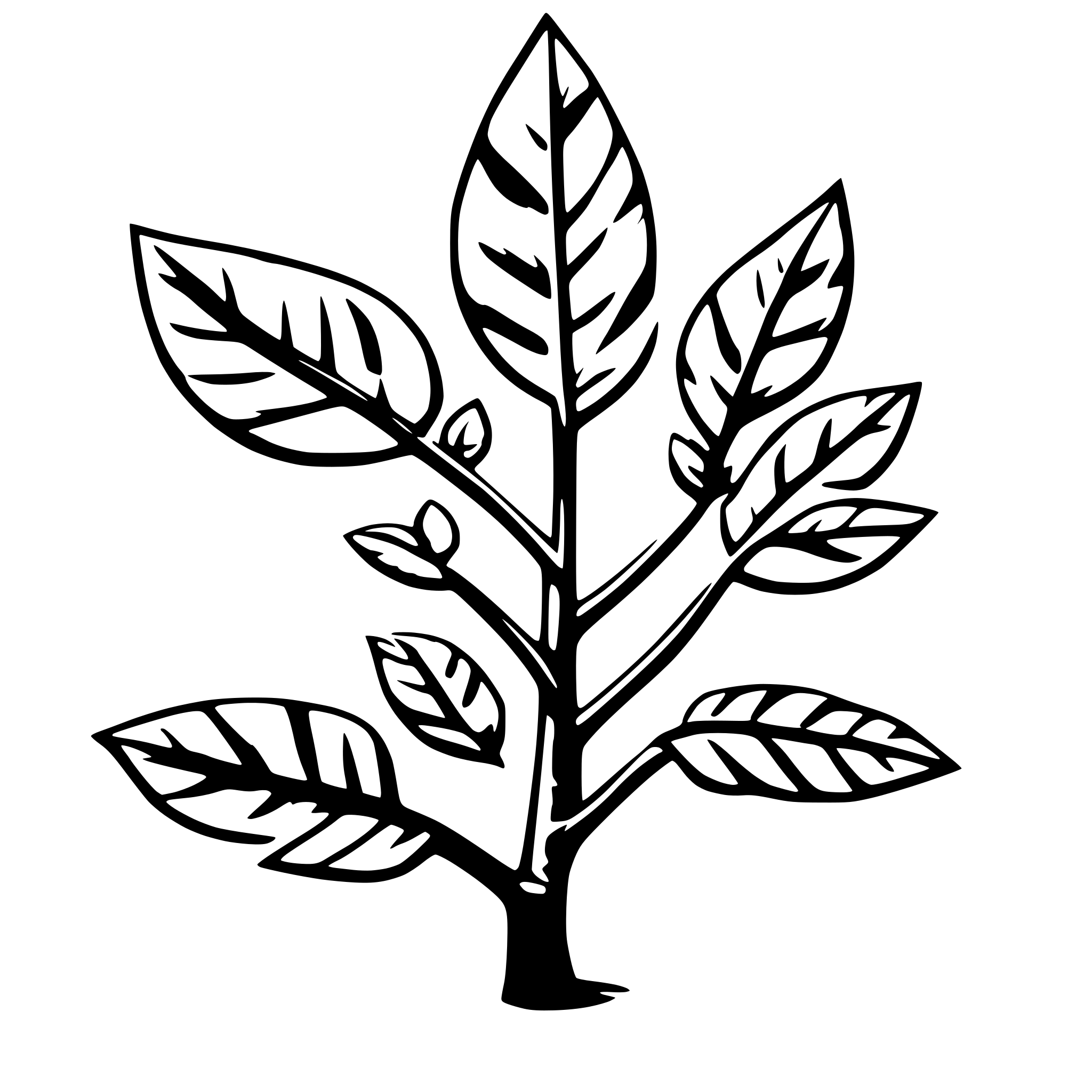 AI-generated SVG of 'make a branch'