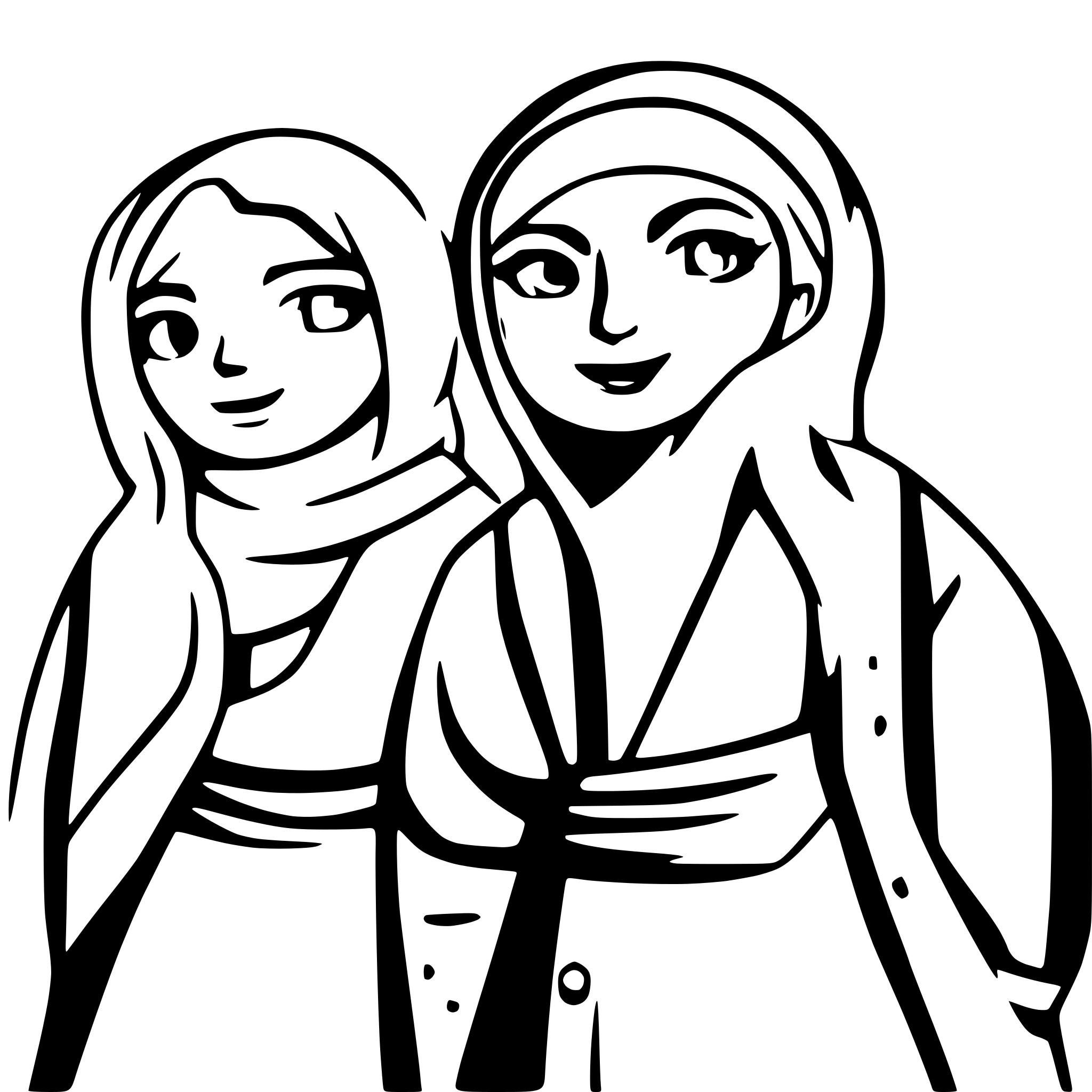 AI-generated SVG of a group of palestinian old men an women feeling sad dressing palestinian clothes