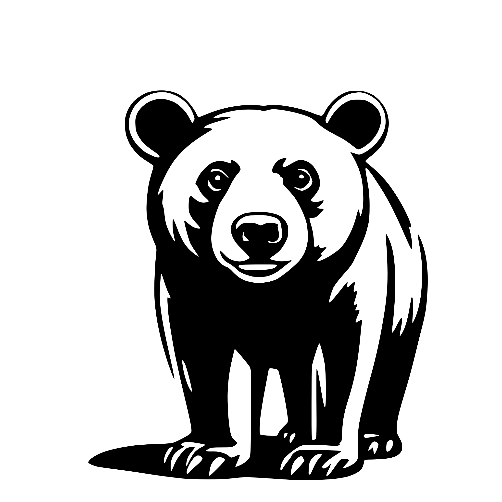 AI-generated SVG of 'bear'