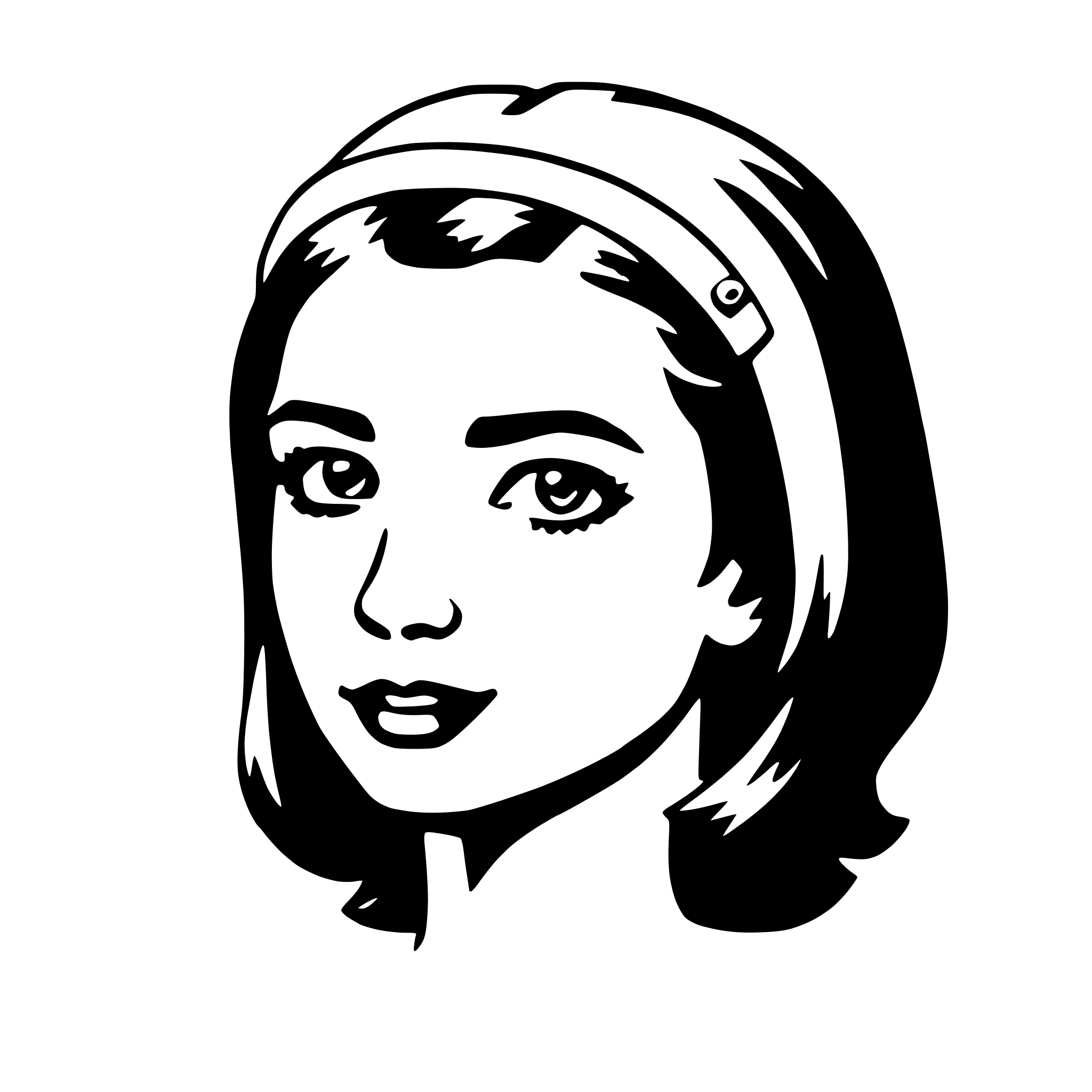 AI-generated SVG of a hairband