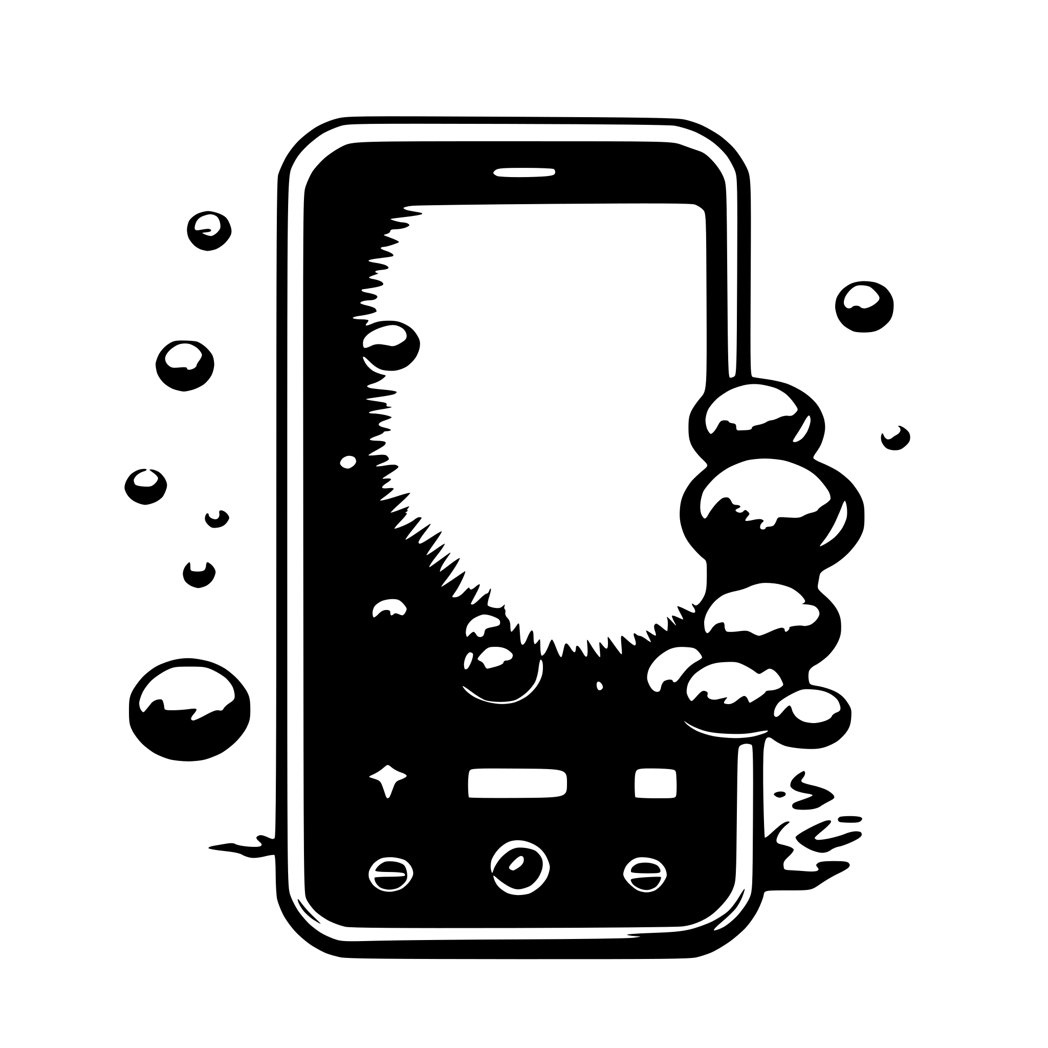 AI-generated SVG of a A smartphone with notification bubbles popping up on the screen. AI-generated SVG of a A smartphone with notification bubbles popping up on the screen.