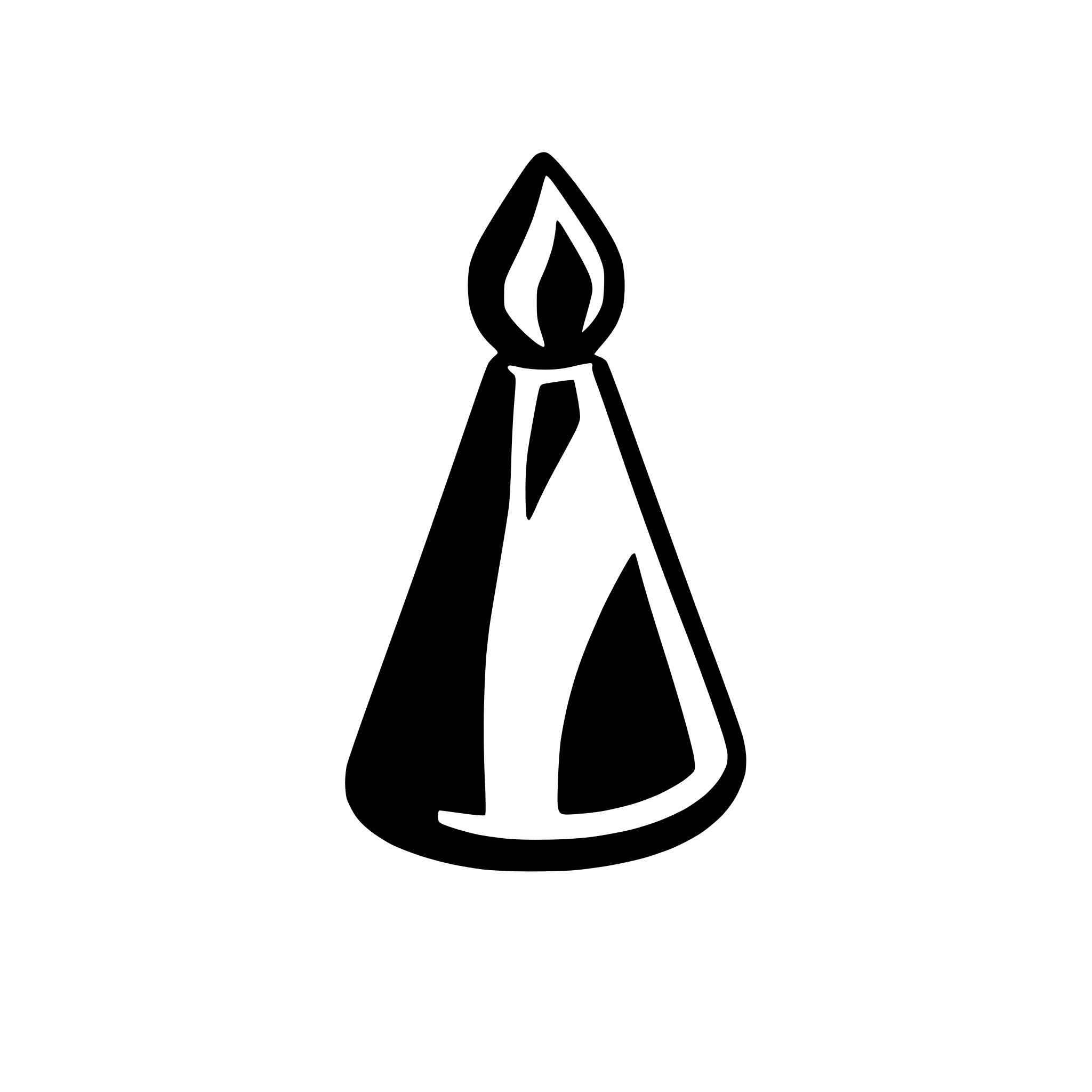 AI-generated SVG of a Ein Läufer aus dem Schach. Simpler Stil. Minimalistisch. Nicht viel Kontur. Einfarbig, keine Variationen. Simpel und erfrischend. Lila Background