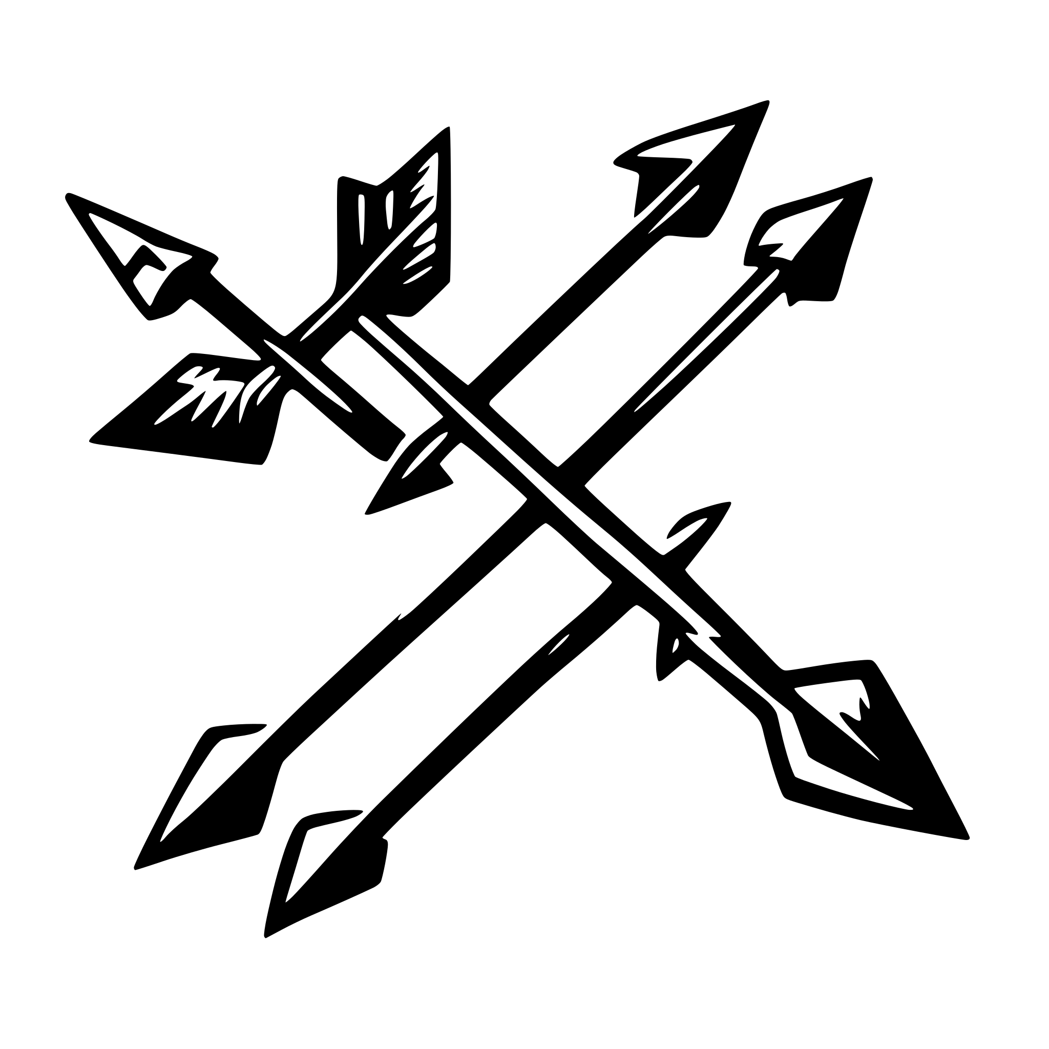 AI-generated SVG of 'create freehand arrows'