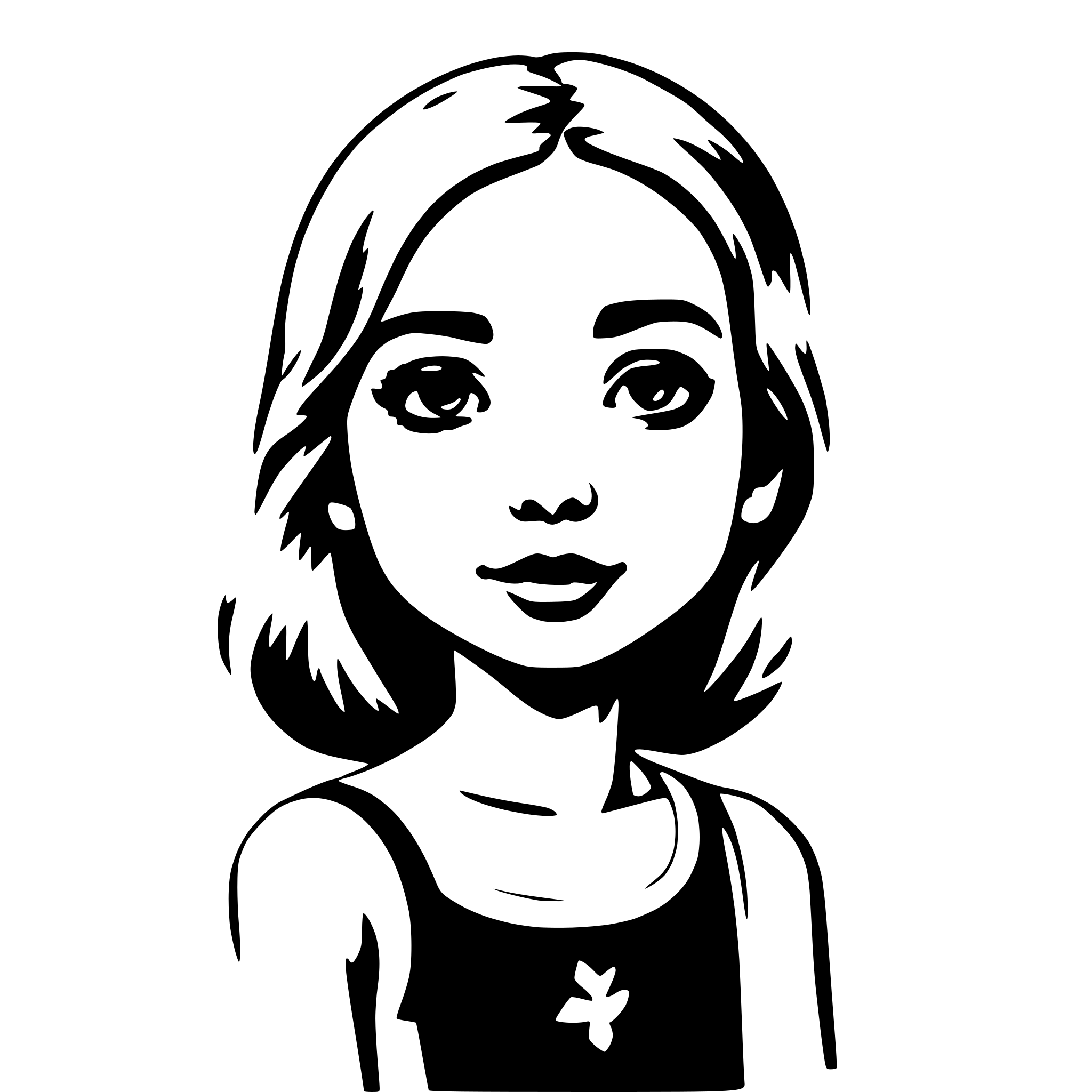 AI-generated SVG of 'Innocent girl'