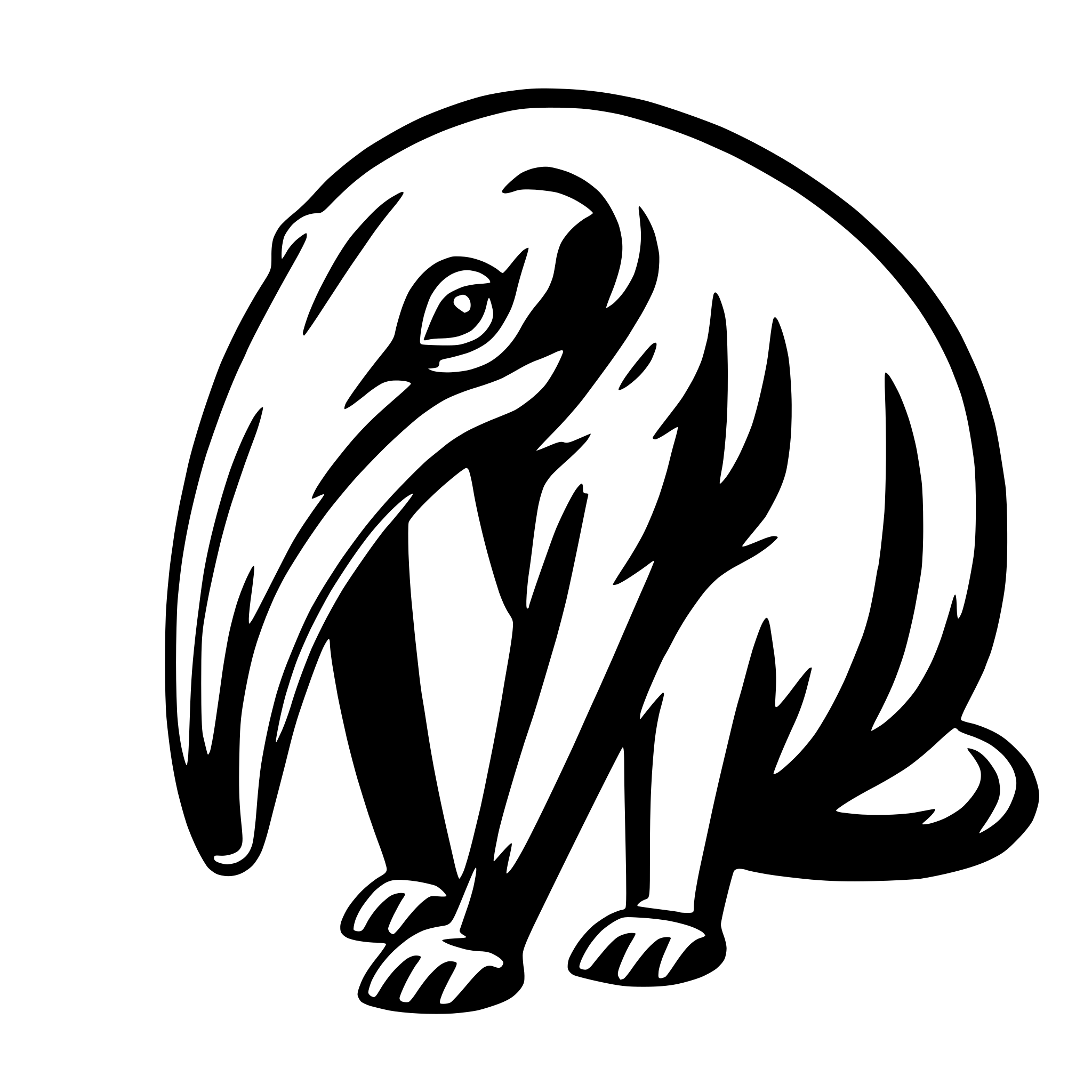 AI-generated SVG of 'anteater'