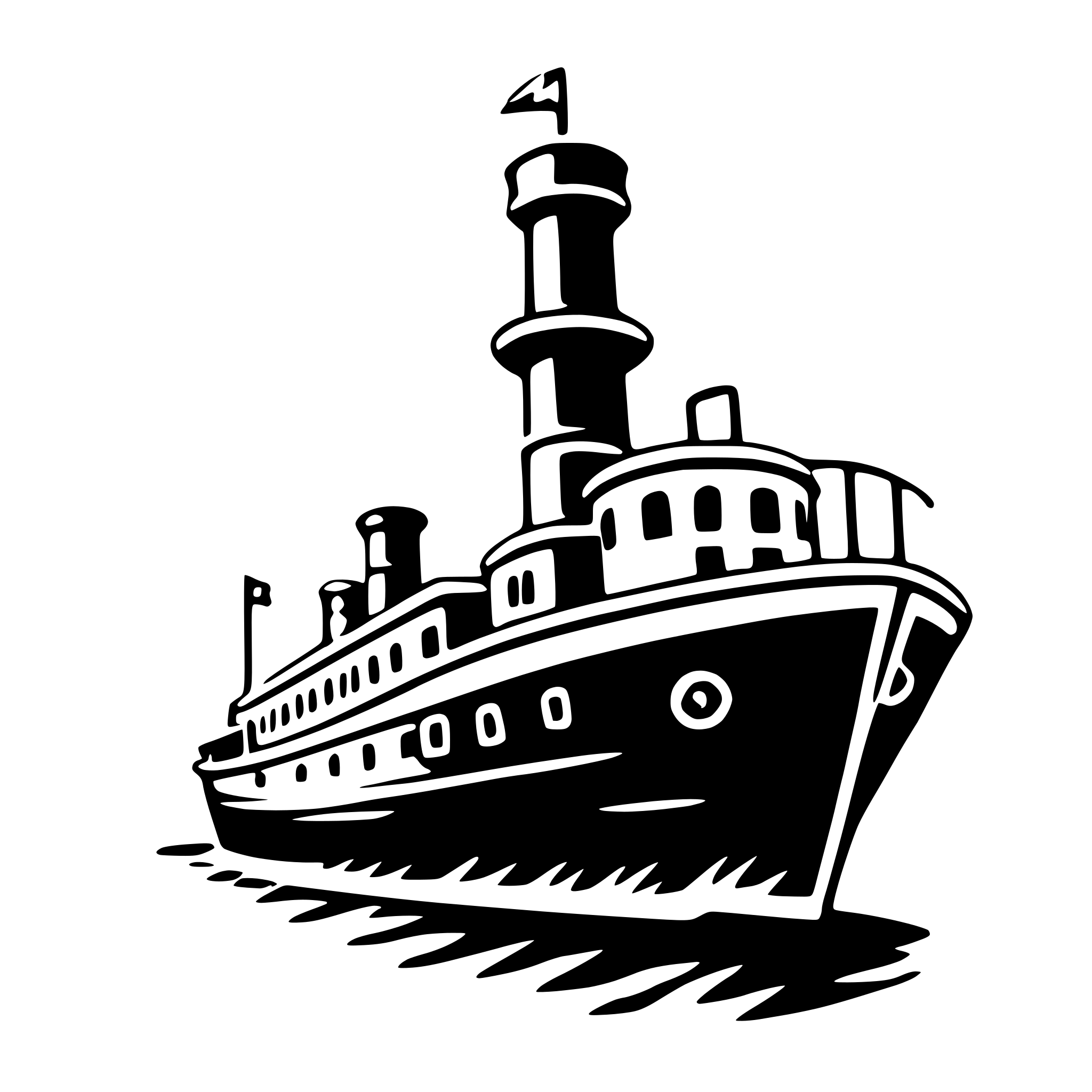 AI-generated SVG of 'steamer'