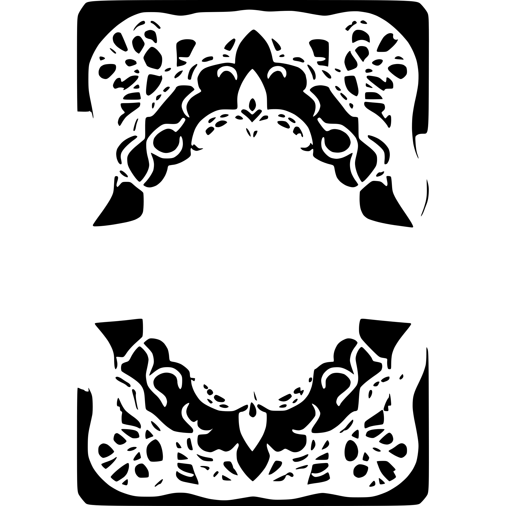 AI-generated SVG of 'wedding invitation lace border'