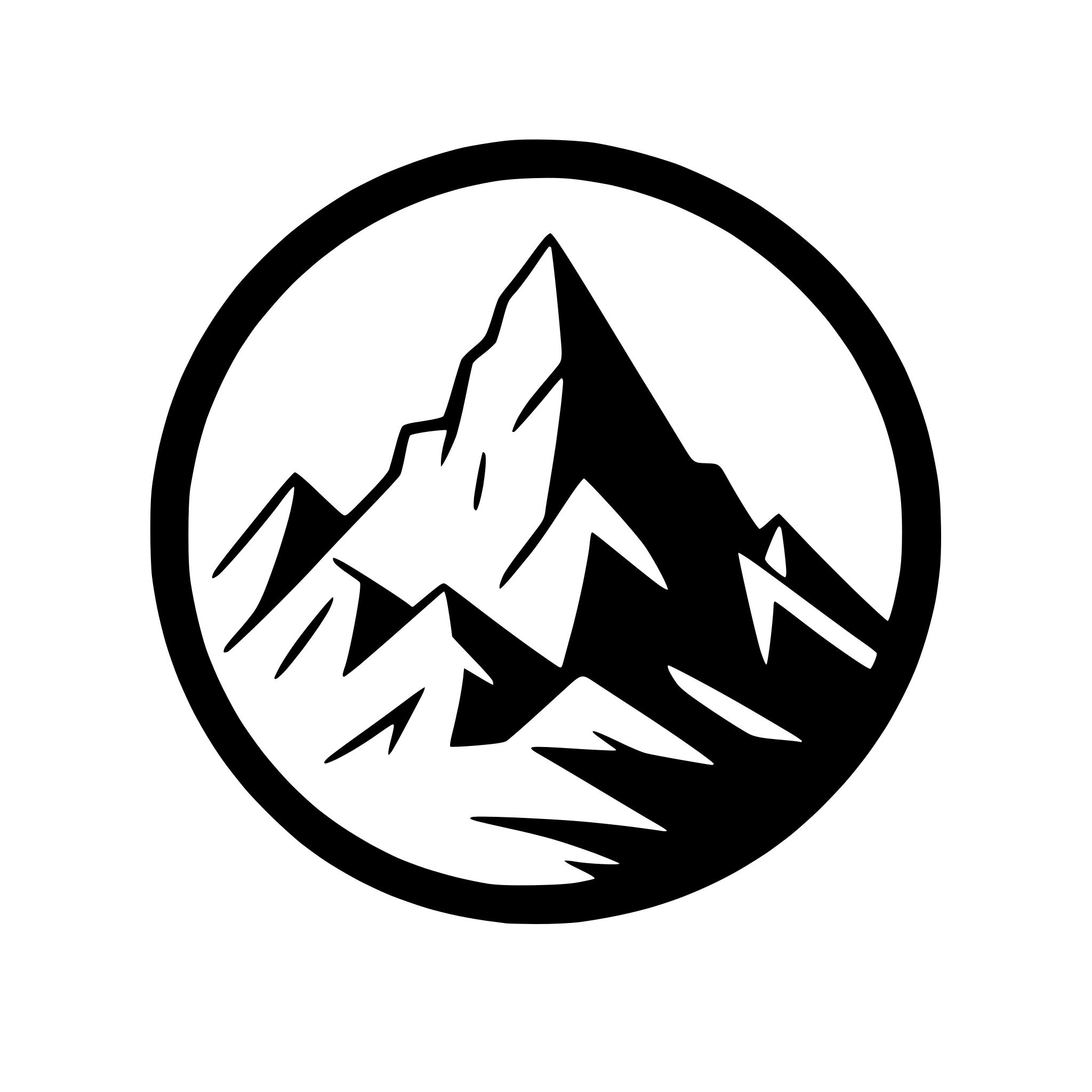AI-generated SVG of 'abstract mountain with sharp peaks'