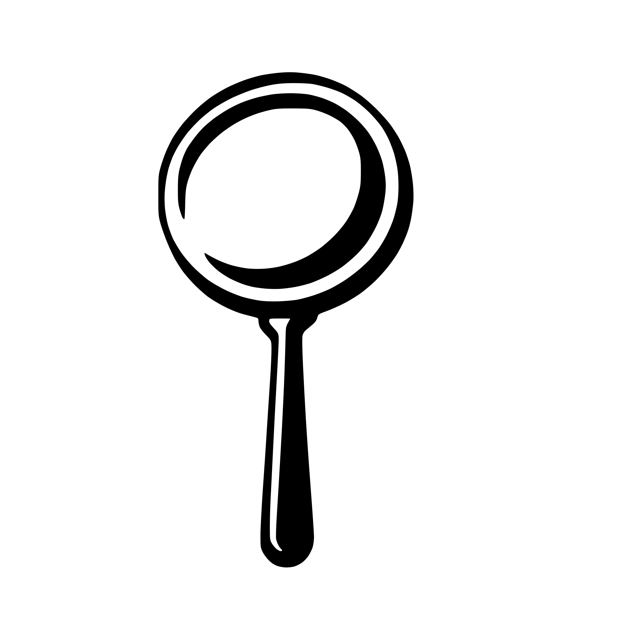 AI-generated SVG of 'magnifying glass artificial intelligence'