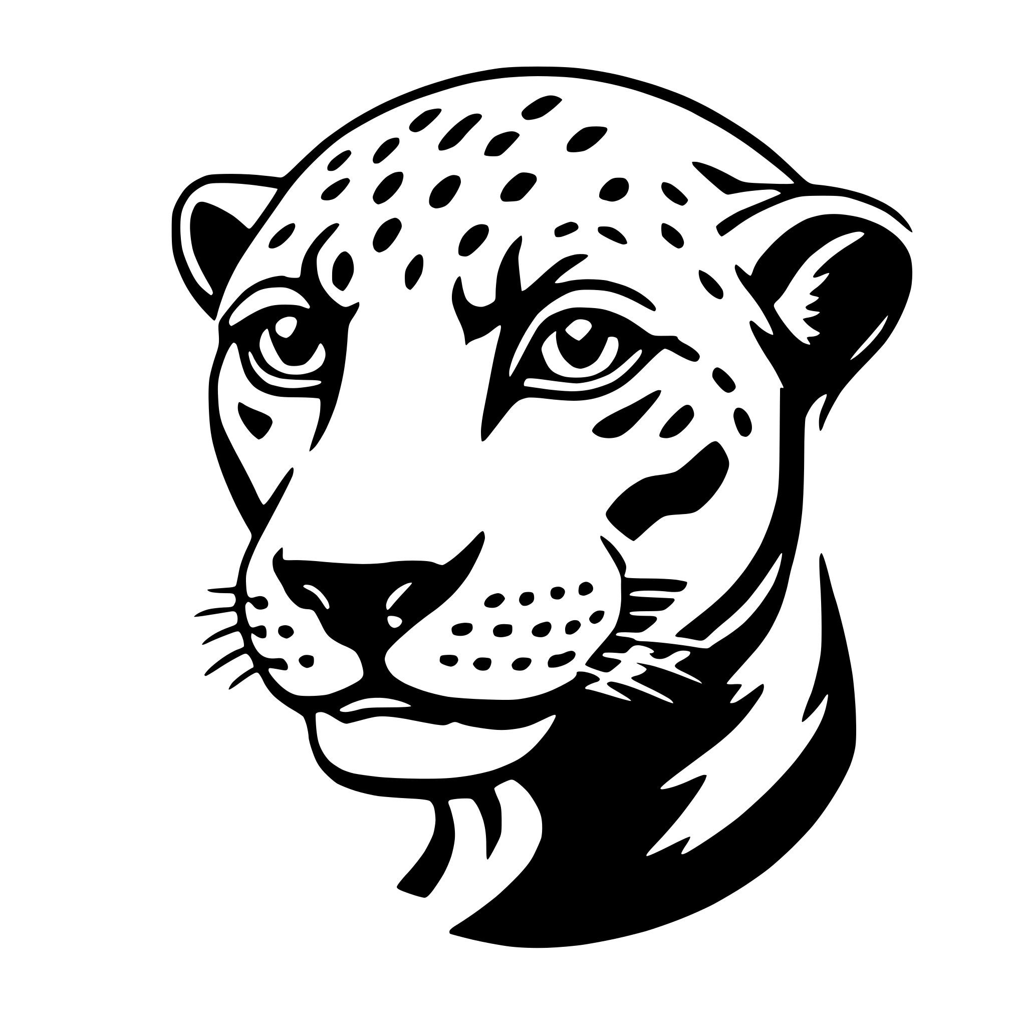 AI-generated SVG of a jaguar