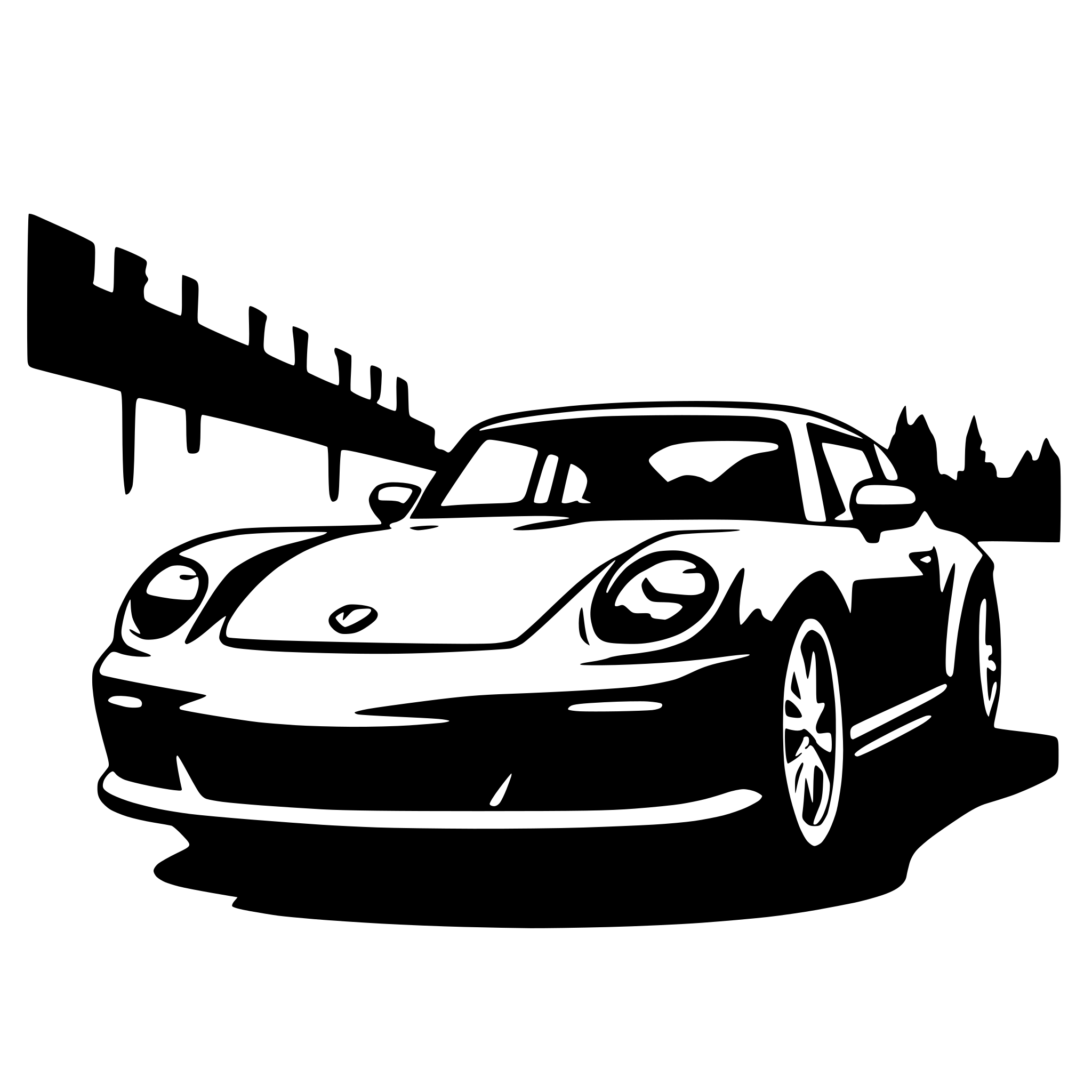 AI-generated SVG of a remove shadow under the car