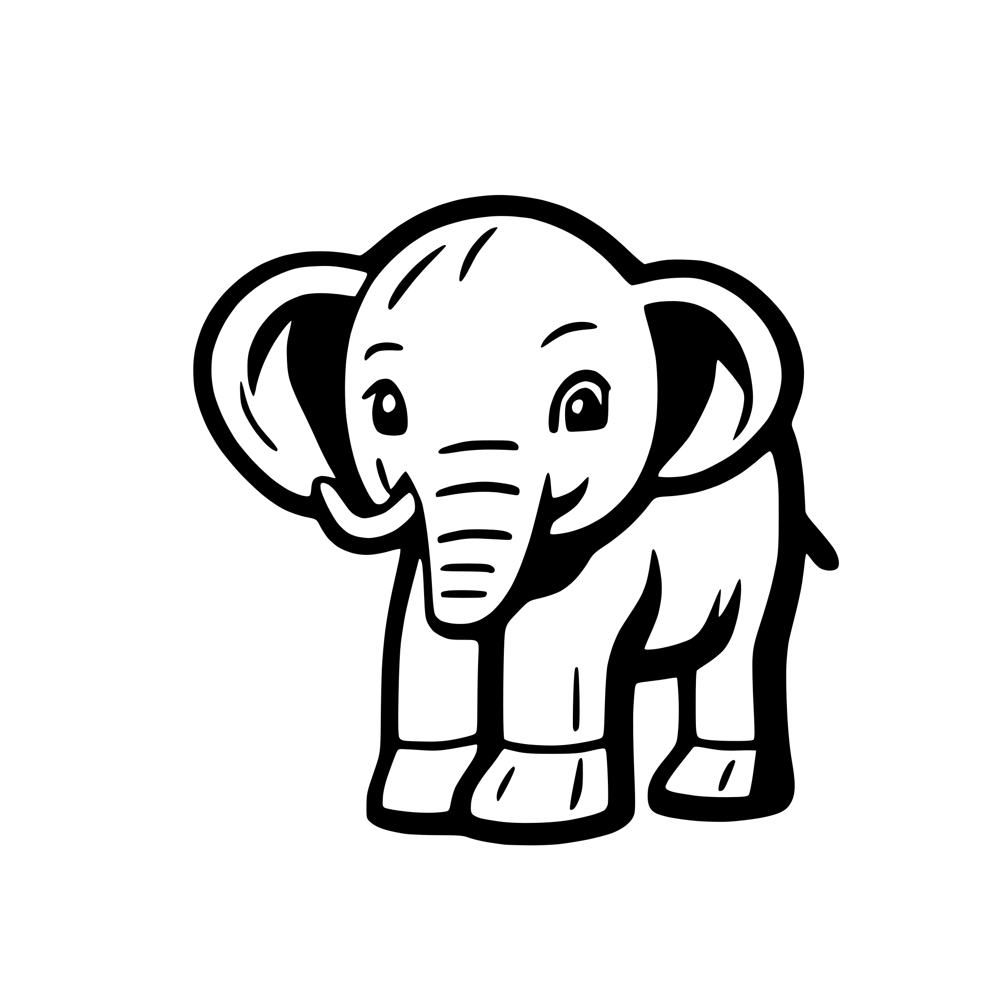 AI-generated SVG of 'Elefant'