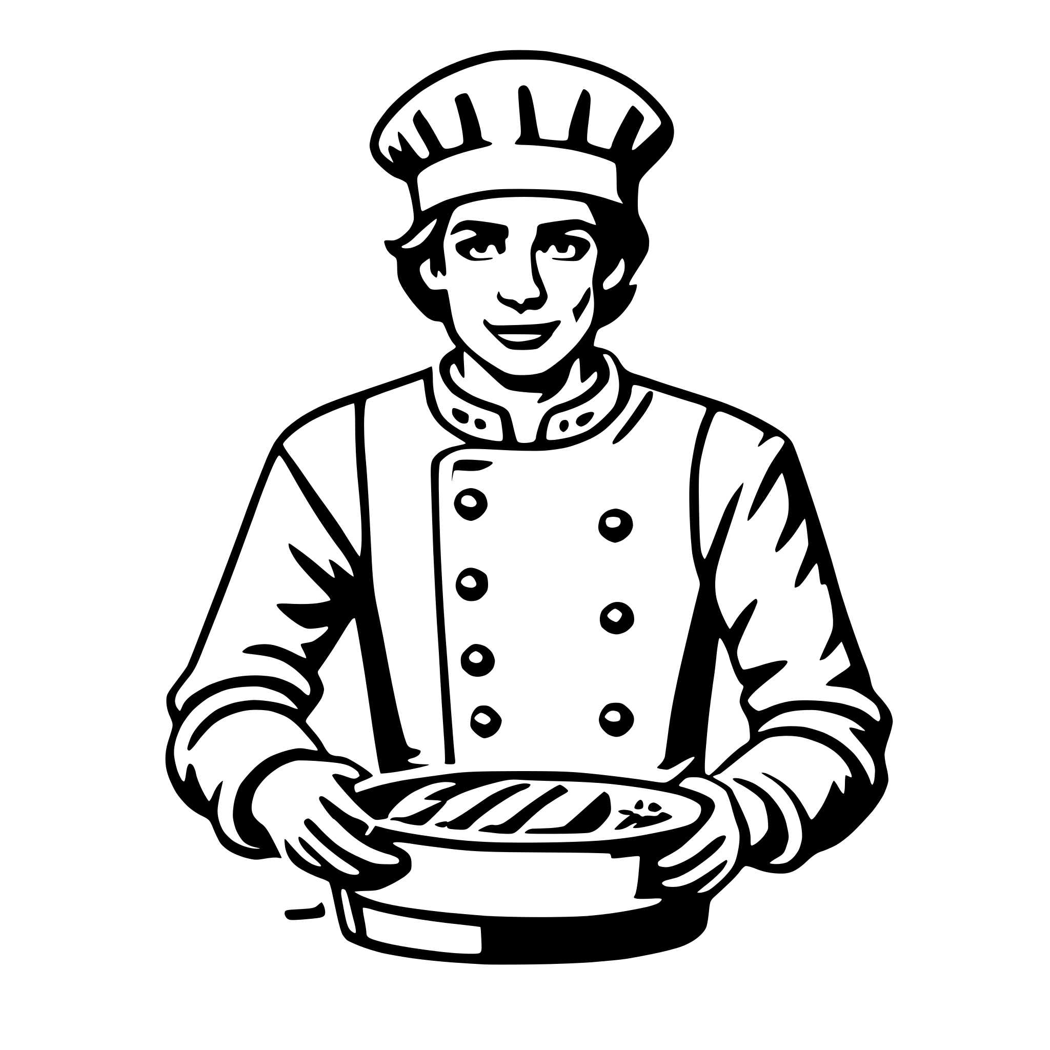 AI-generated SVG of 'cook'