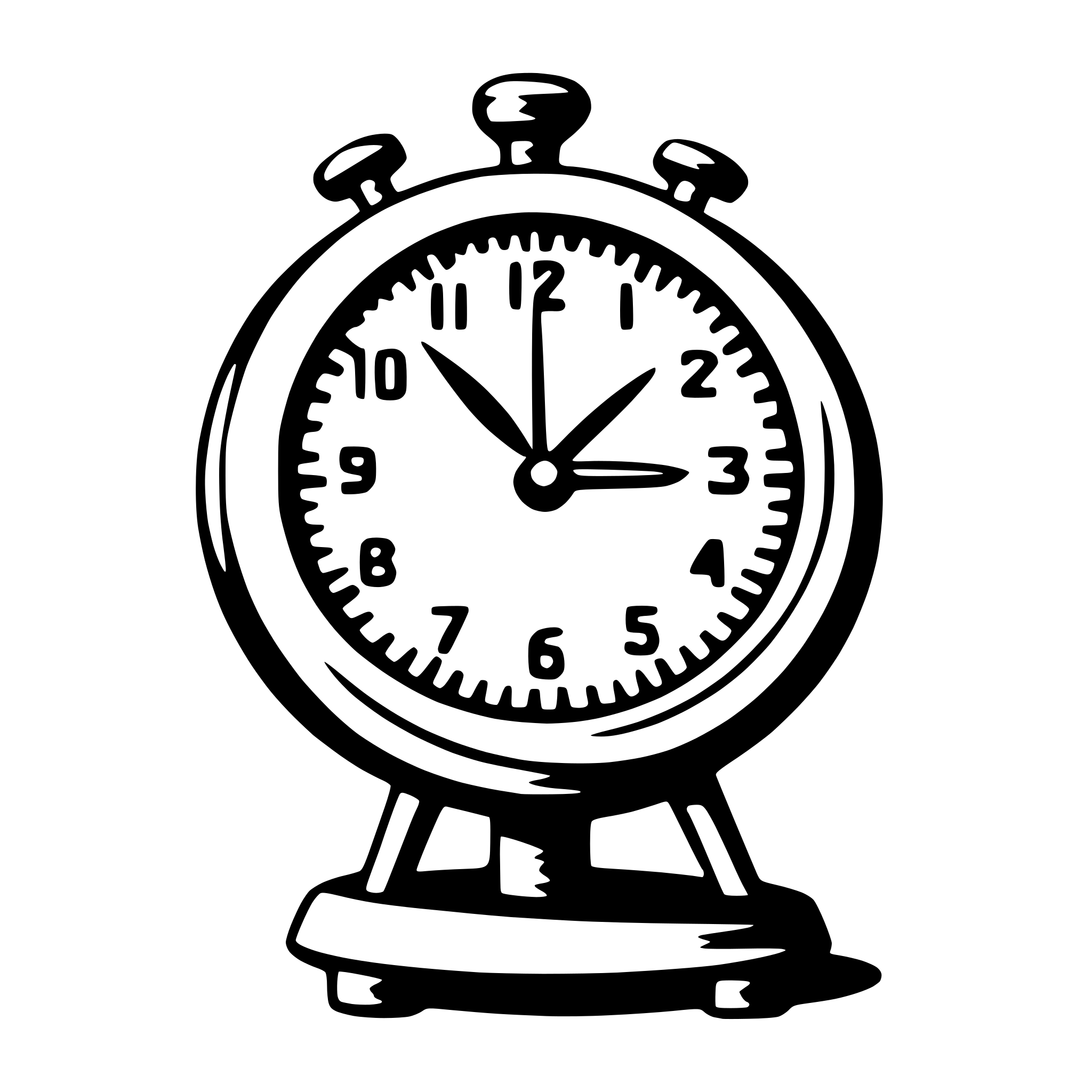 AI-generated SVG of 'alarm clock'