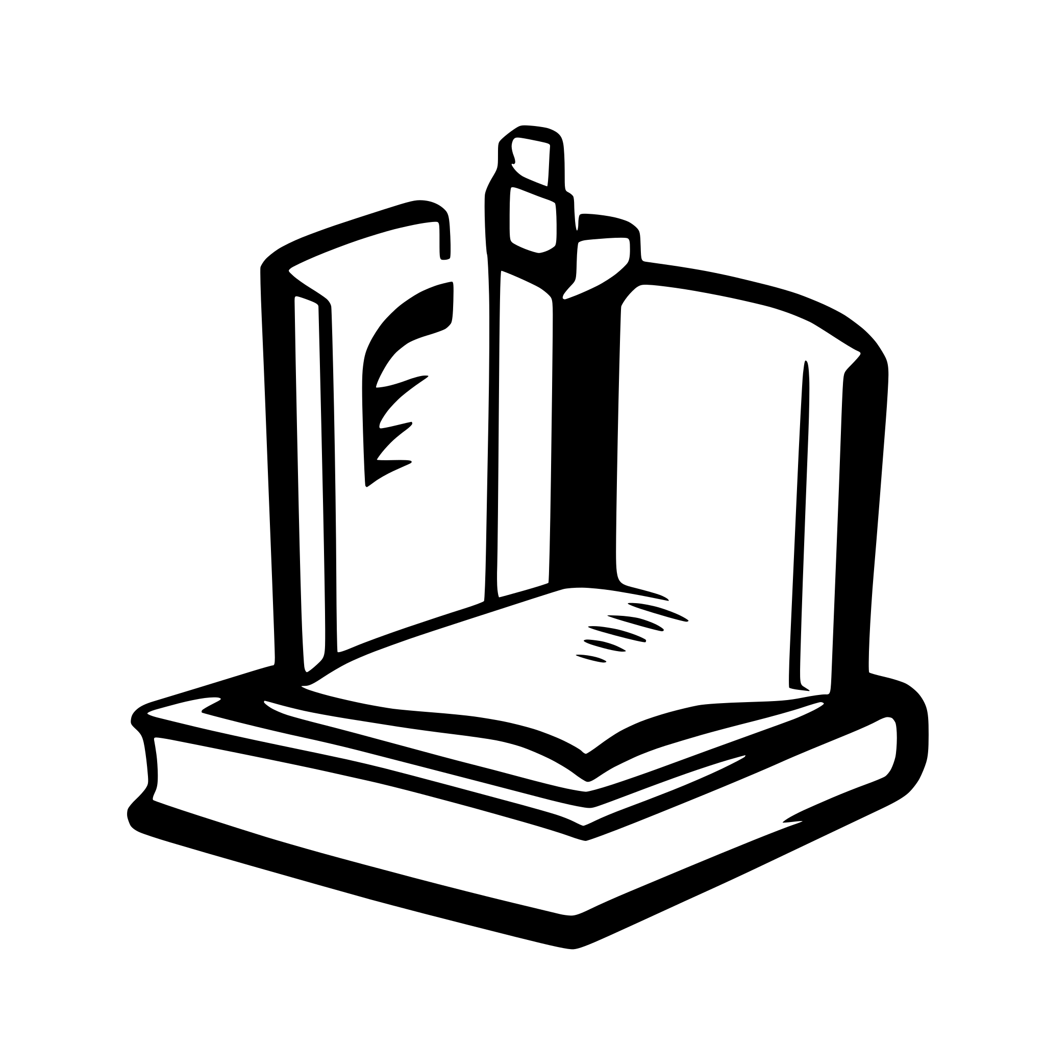 AI-generated SVG of a book