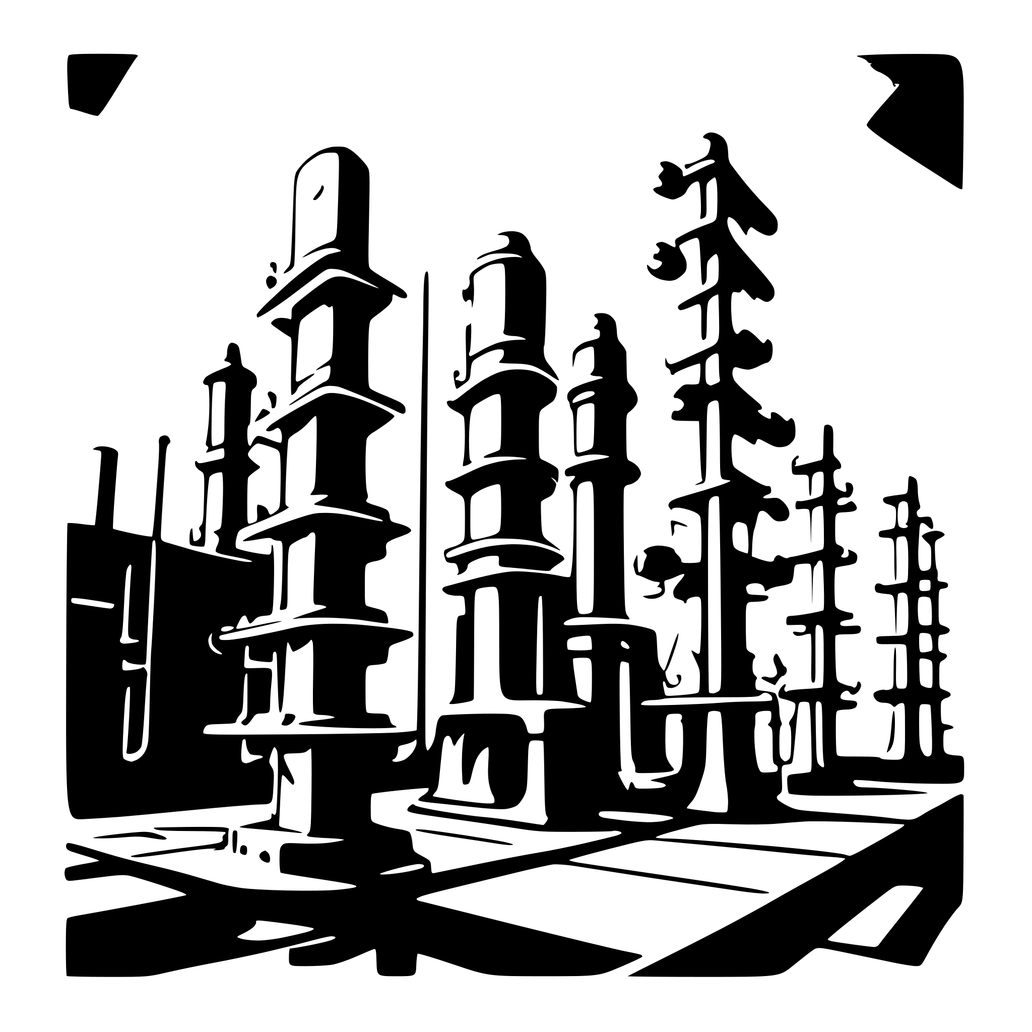 AI-generated SVG of a top view of a energy distribution substation