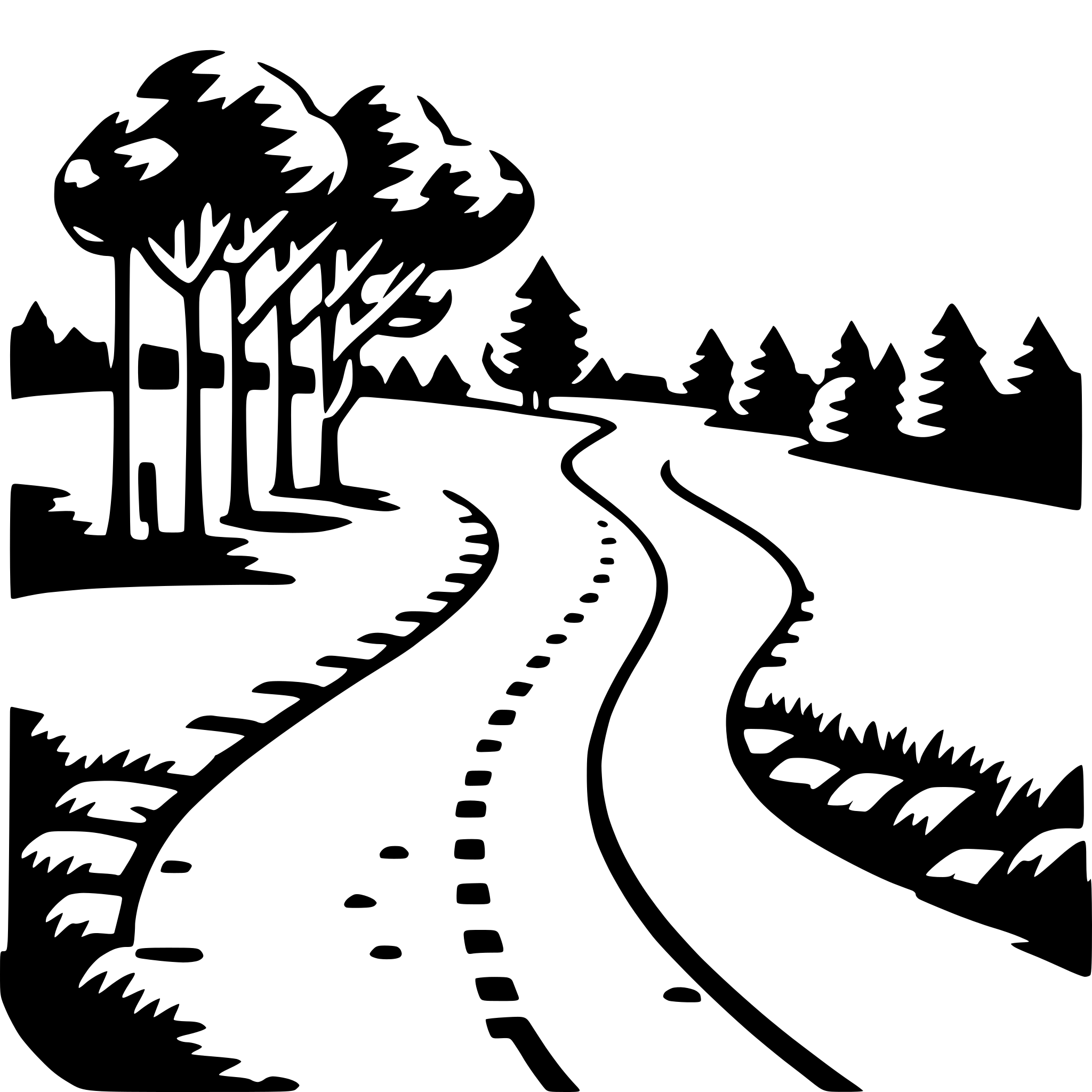 AI-generated SVG of 'horseback riding trail'