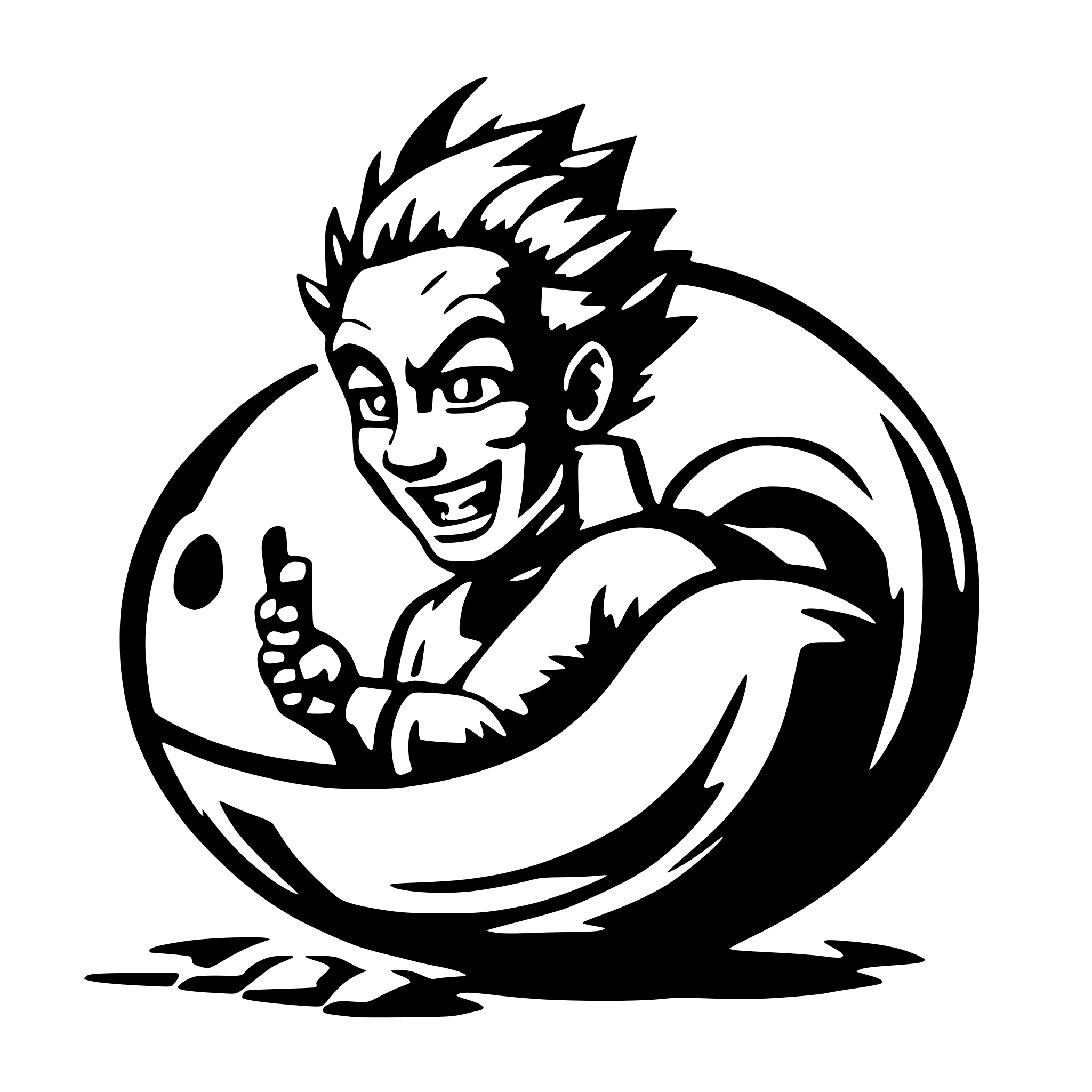 AI-generated SVG of a Dragonball