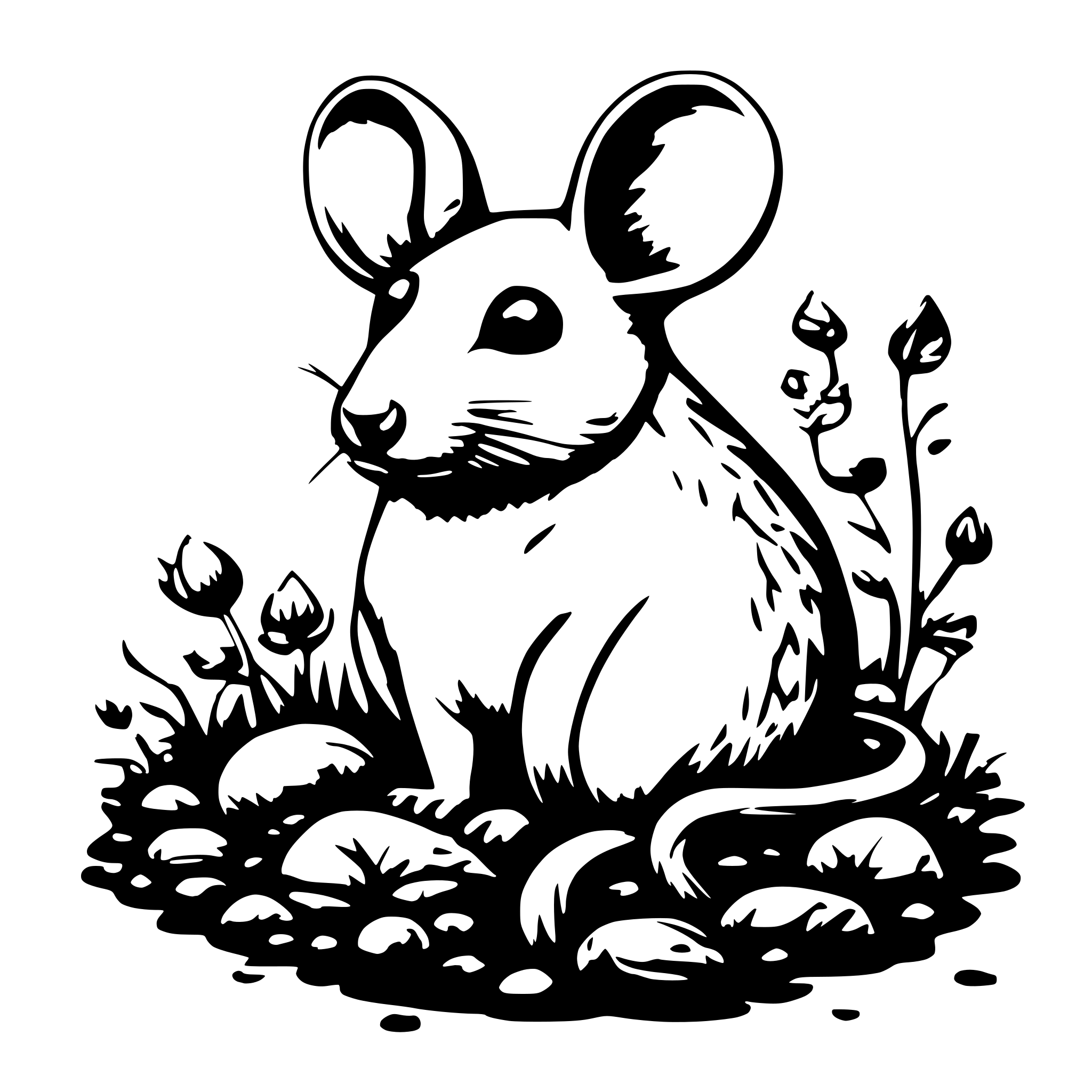 AI-generated SVG of a mouse