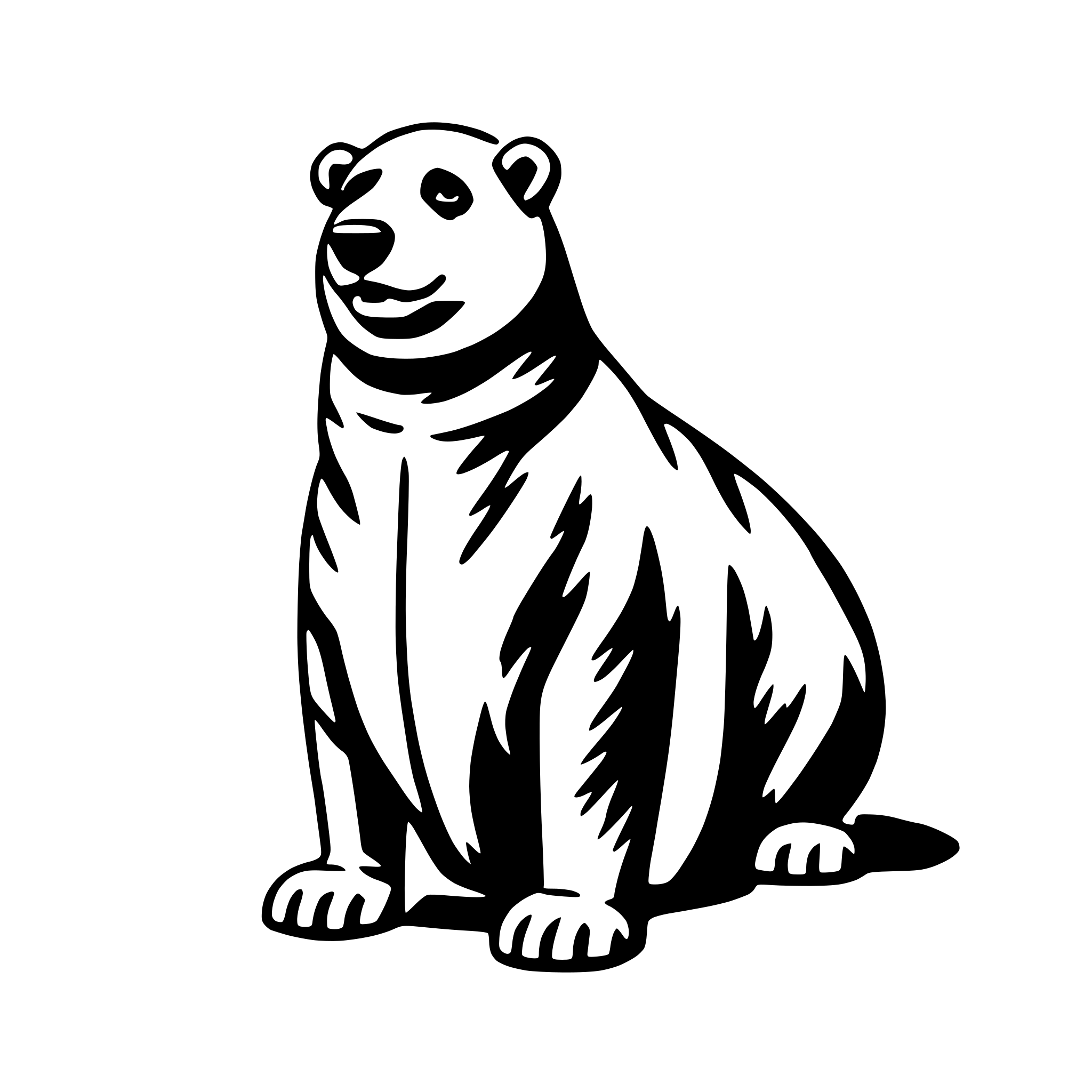 AI-generated SVG of a polar expedition