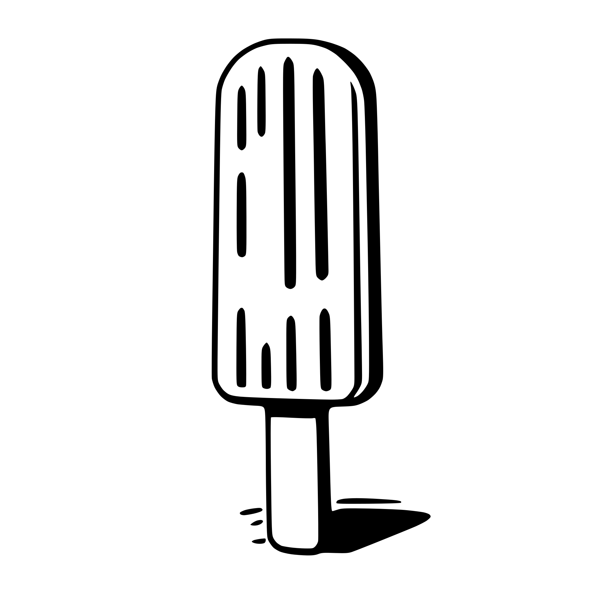 AI-generated SVG of 'popsicle'