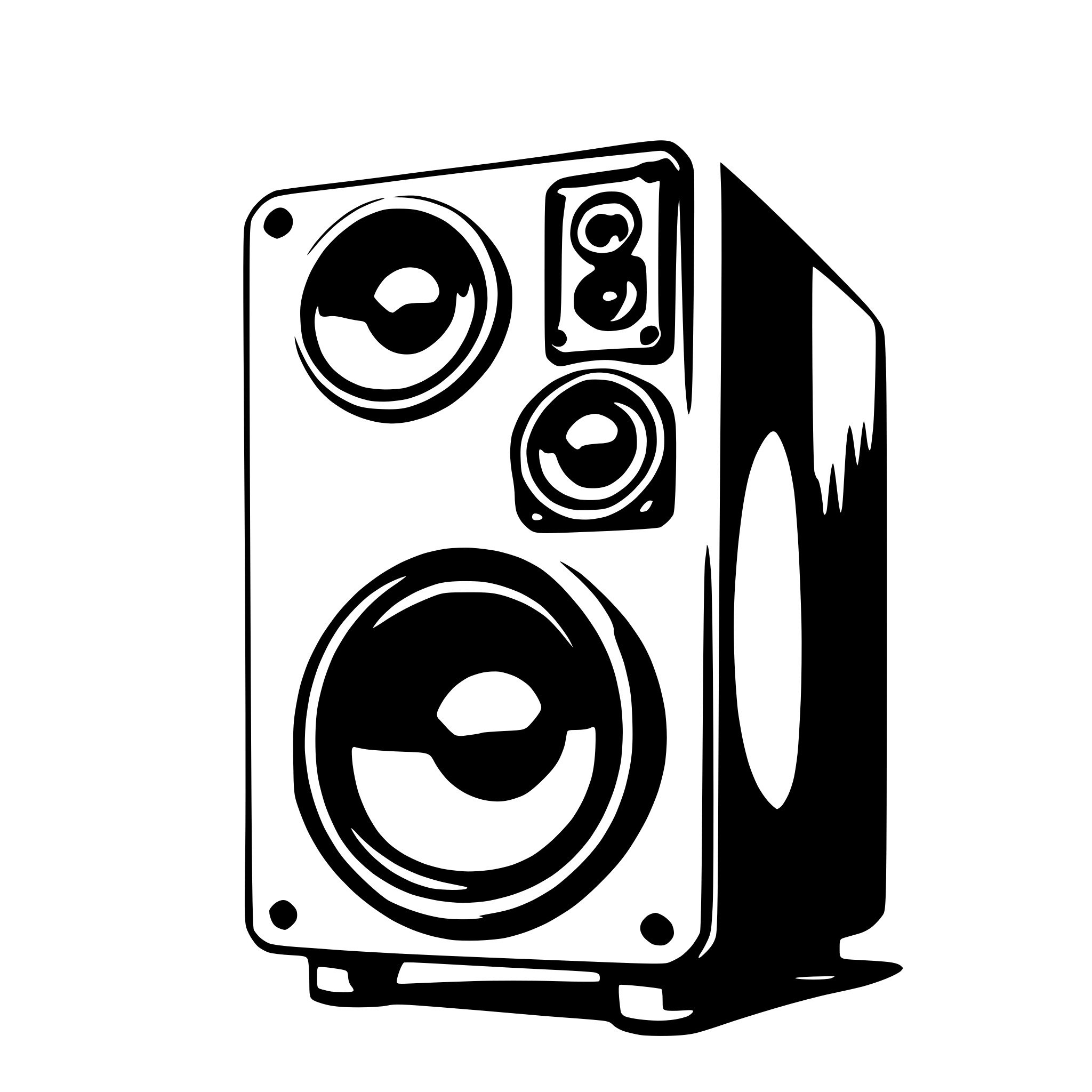 AI-generated SVG of 'audio speaker'