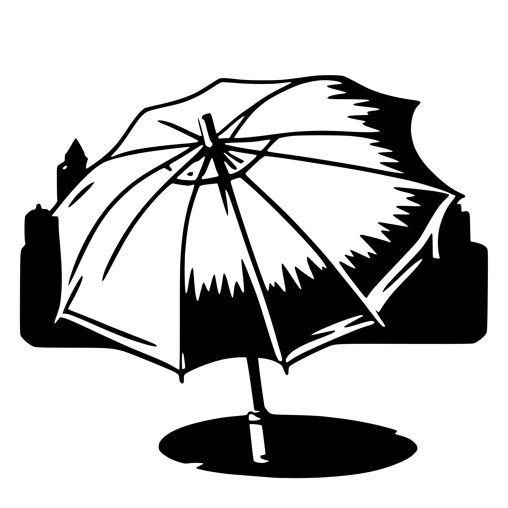 AI-generated SVG of a umbrella