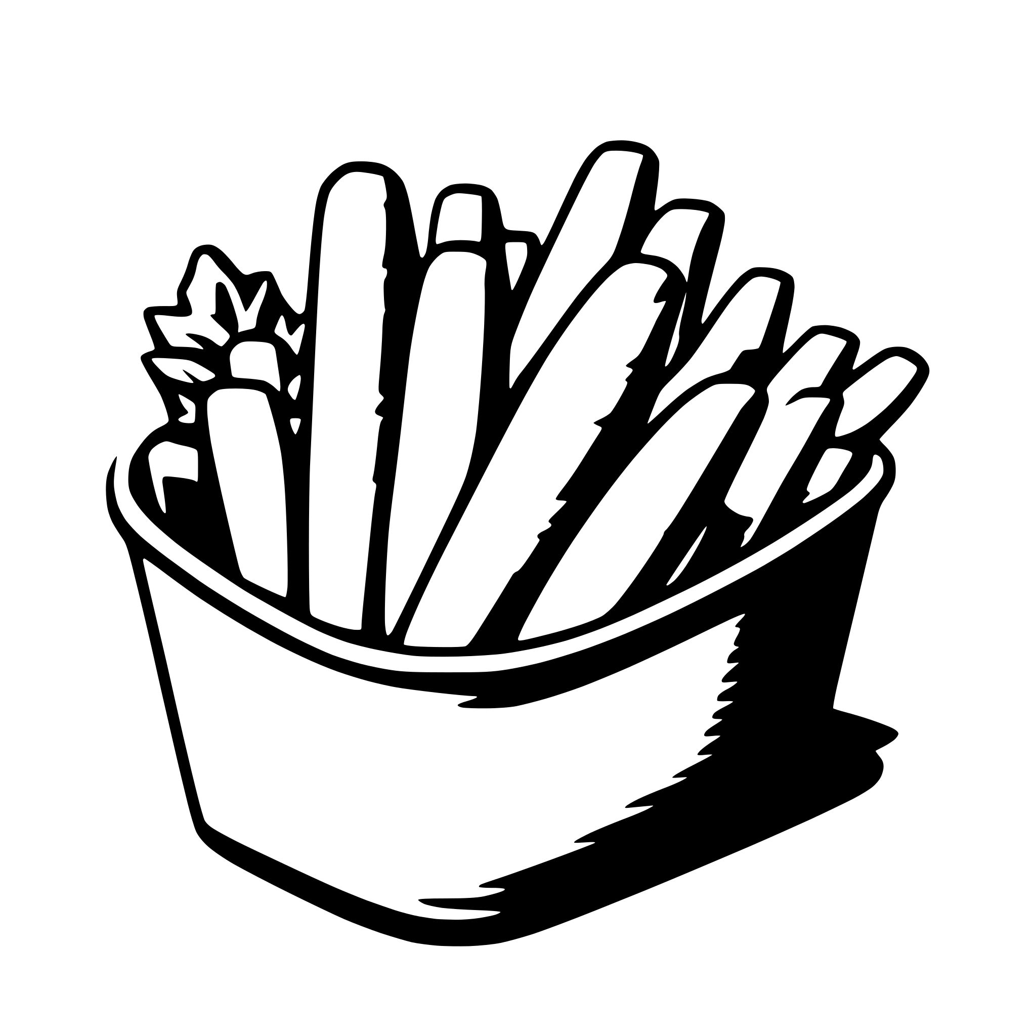 AI-generated SVG of a french fries