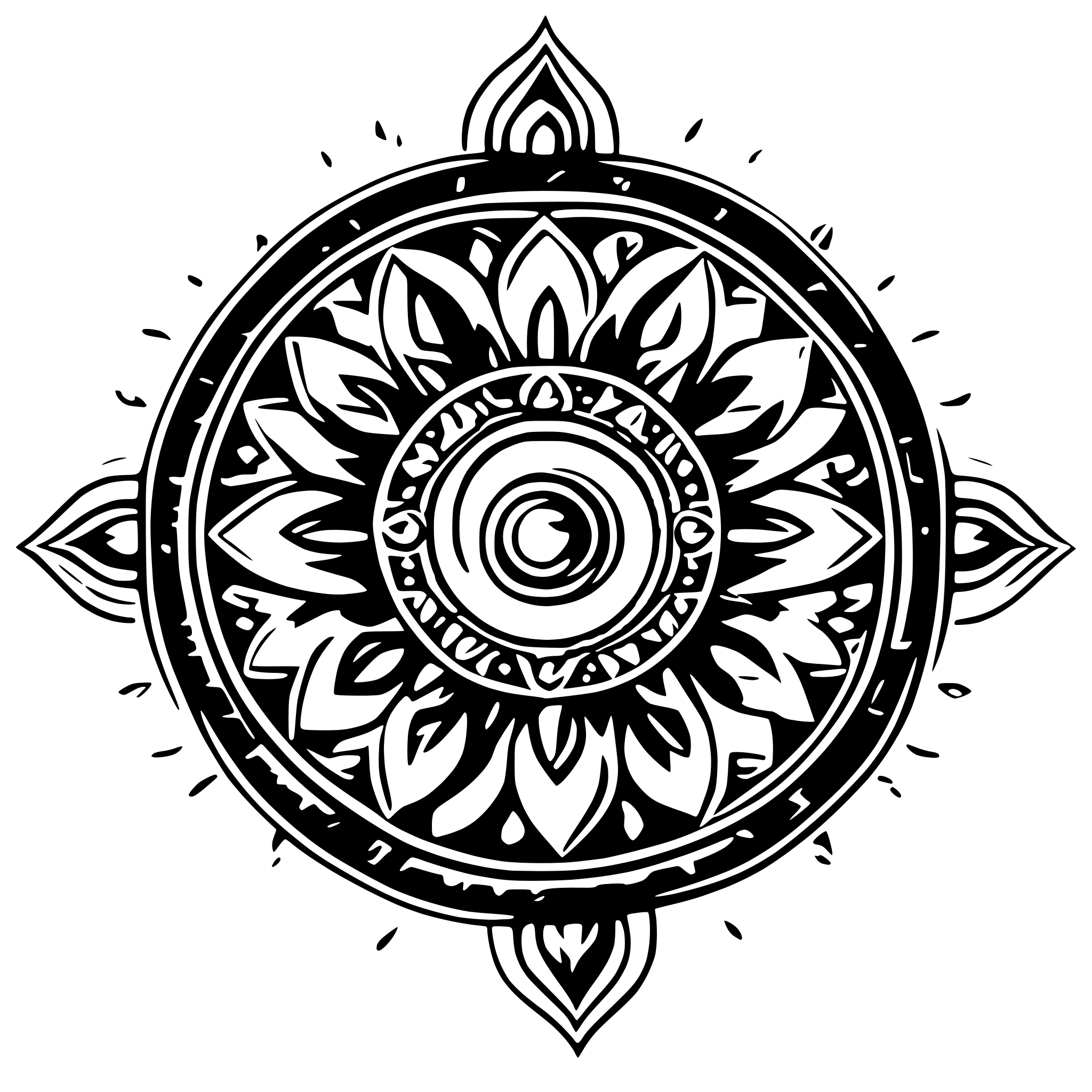 AI-generated SVG of a mandala