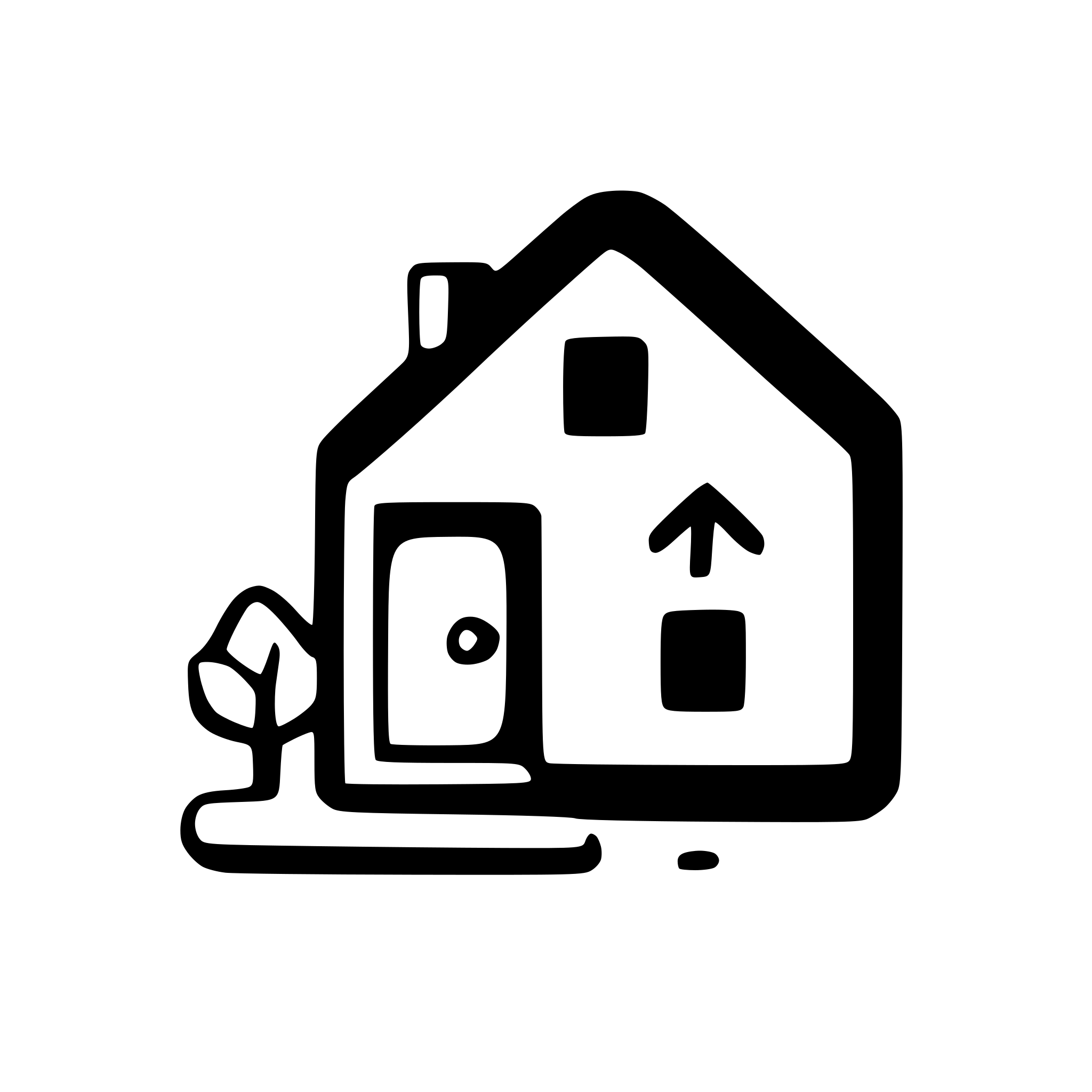 AI-generated SVG of a simple house
