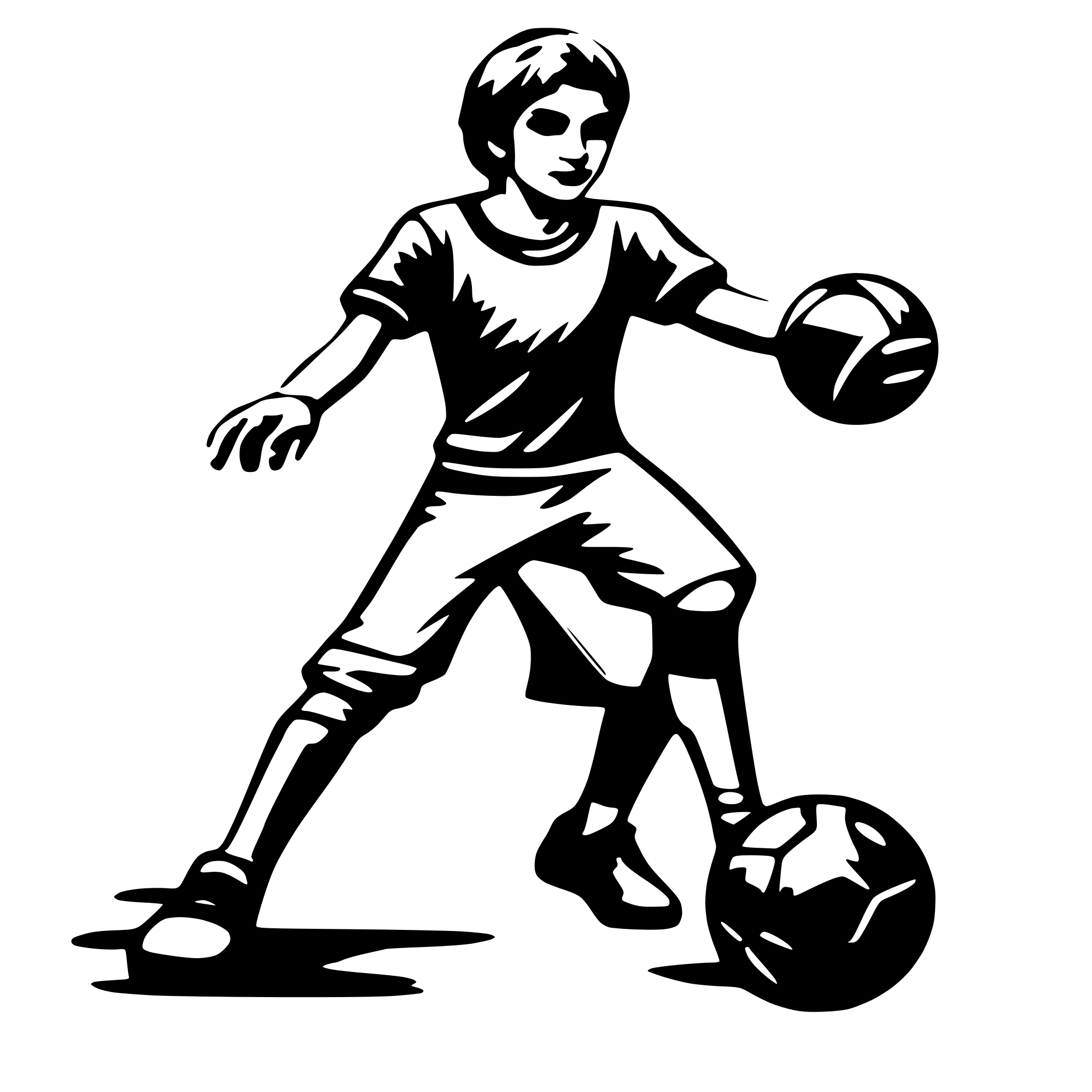 AI-generated SVG of 'fotoball player'